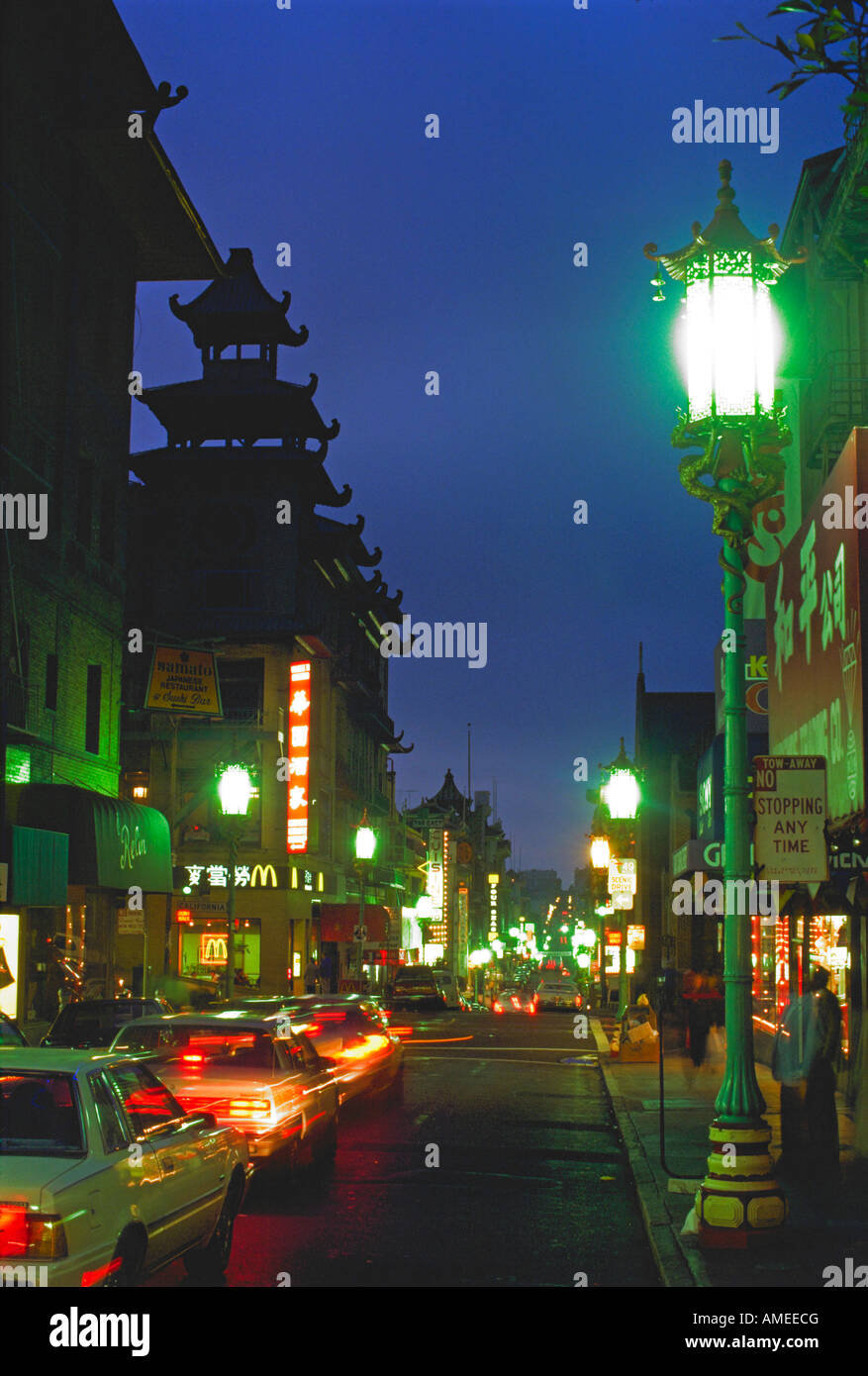 Chinatown district in San Francisco California Stock Photo