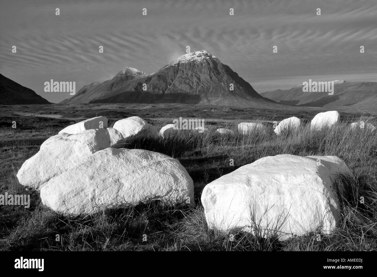 Buachaille Etive Mor from an unusual viewpoint Stock Photo