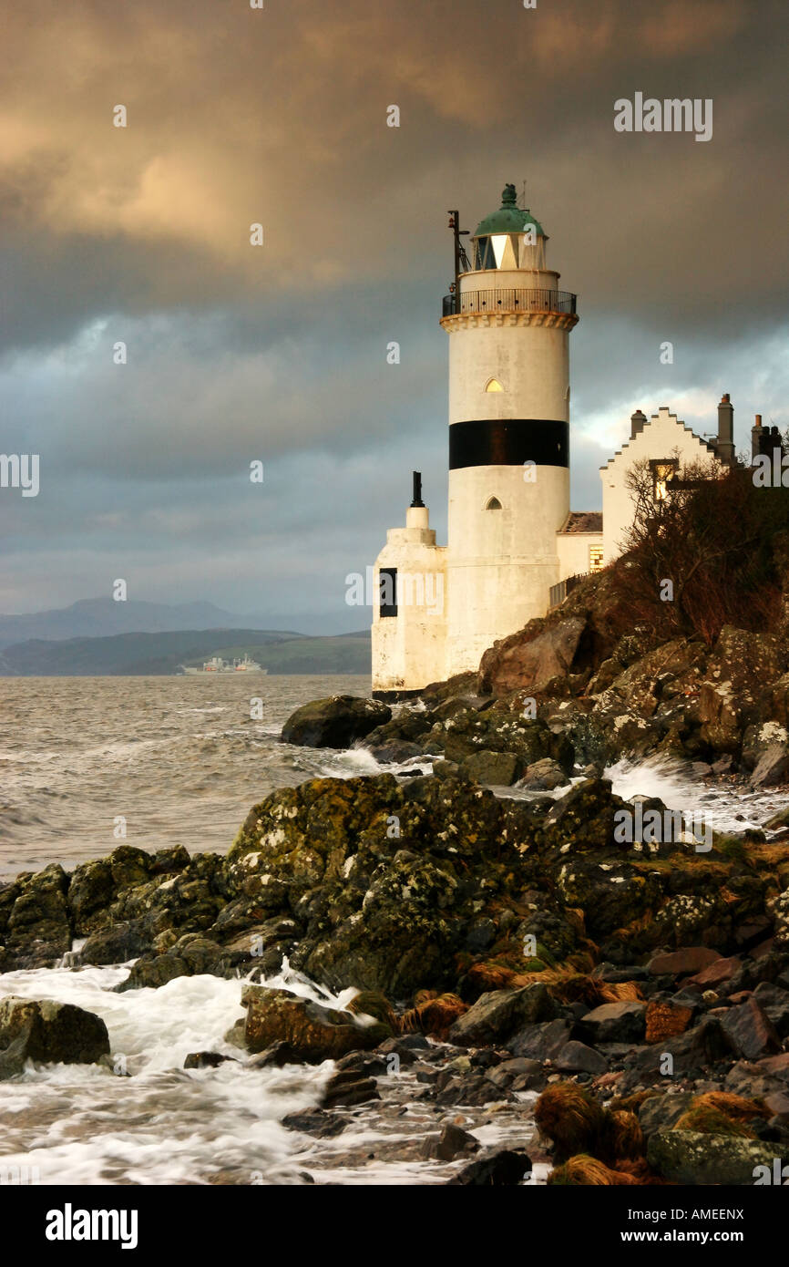 Cloch Lighthouse sit's on Cloch Point near Gourock RFA Fort in