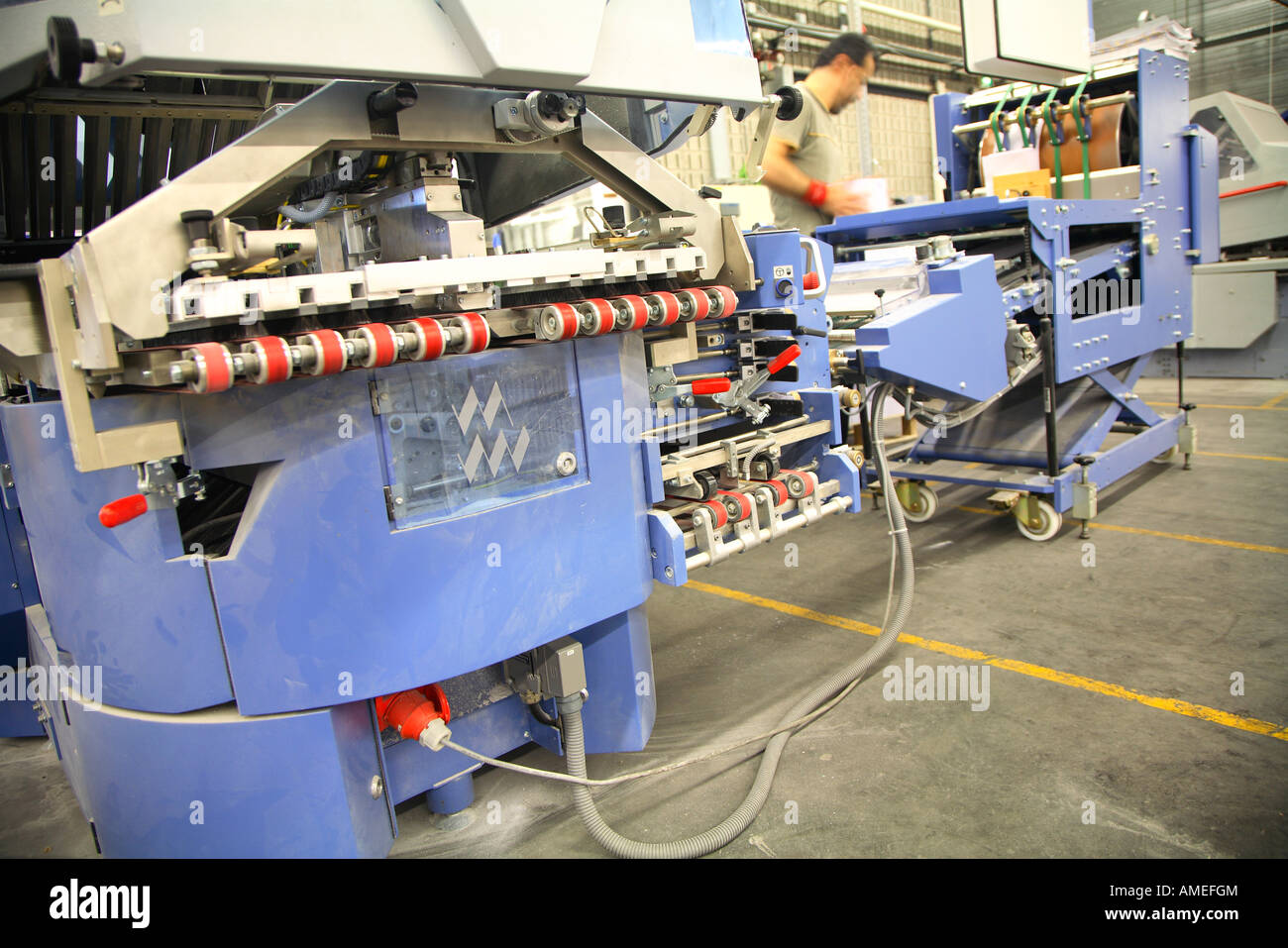 Front of company. Corporate photography of book binding company Stock