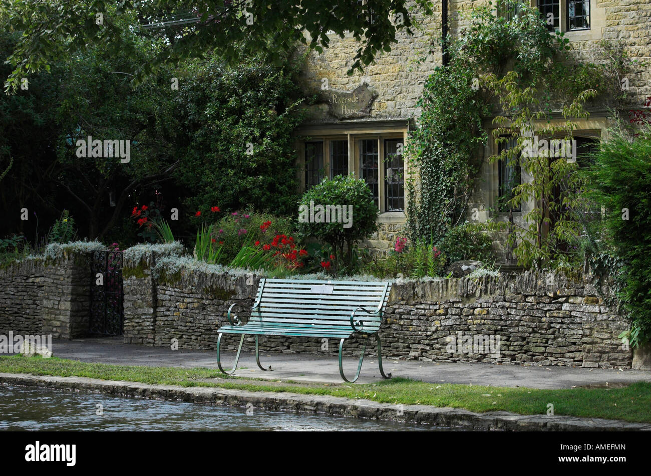 Riverside House Bourton on the Water, Glos, UK Stock Photo Alamy