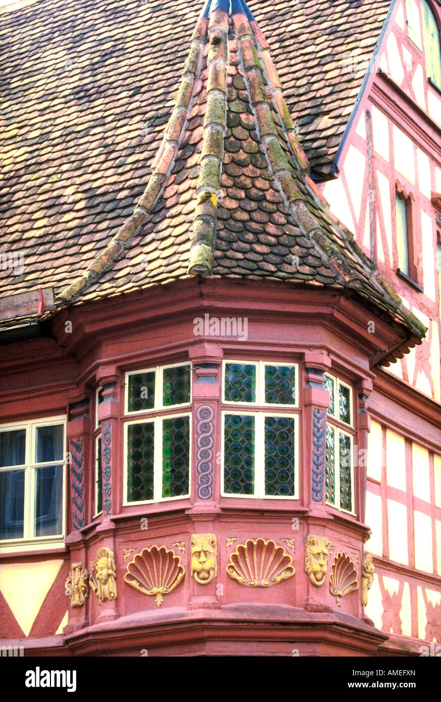 architecture in Rothenburg ob der Tauber Germany Stock Photo