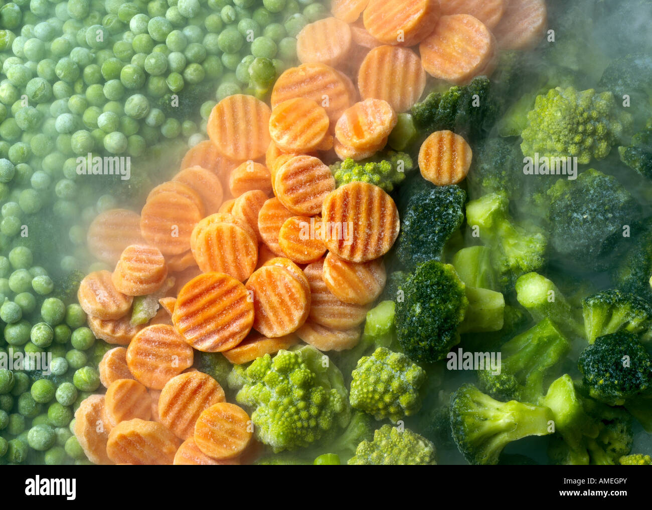frozen vegetable Stock Photo