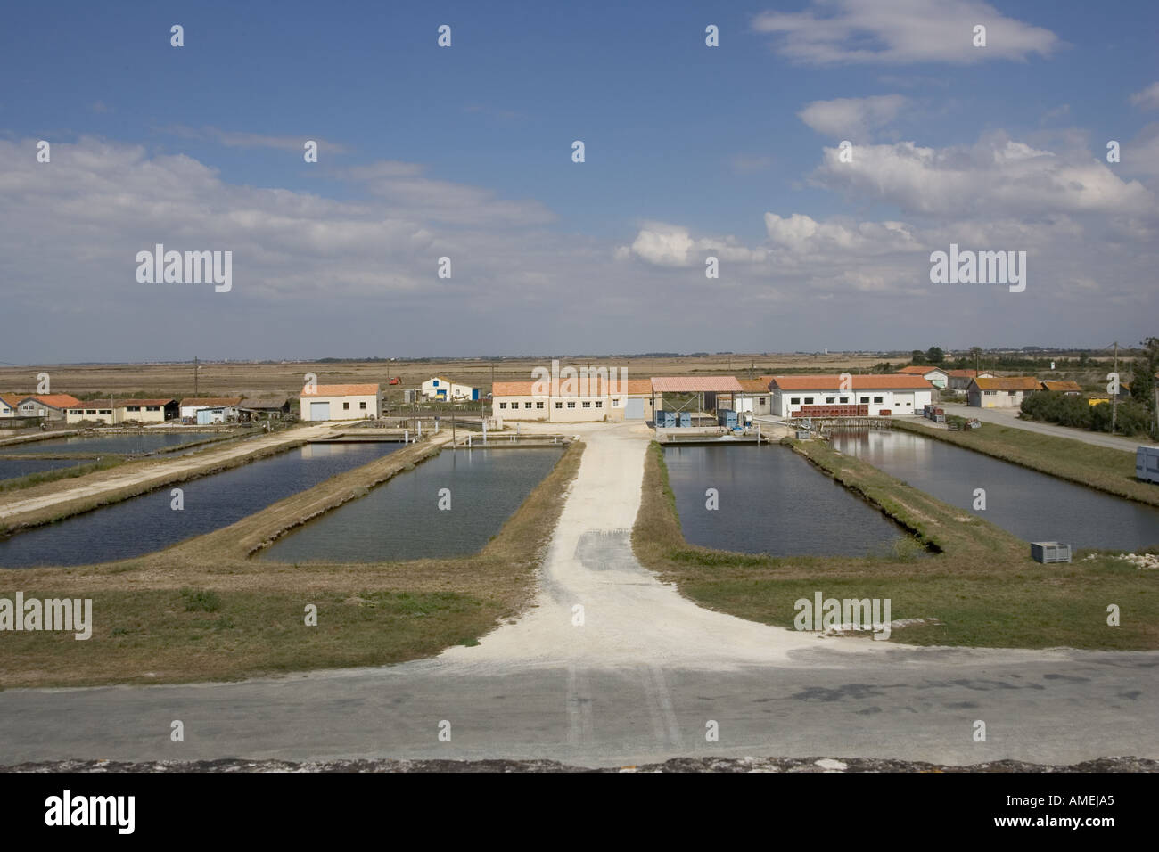 Oyster fishery south of Rochfort France Stock Photo Alamy