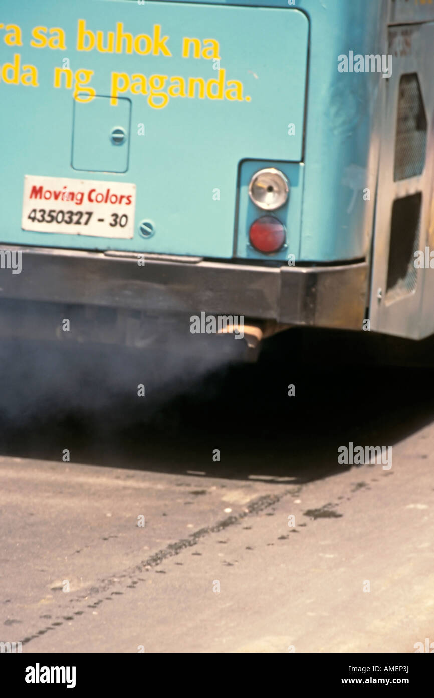 Bus exhaust Manila traffic Philippines Stock Photo - Alamy