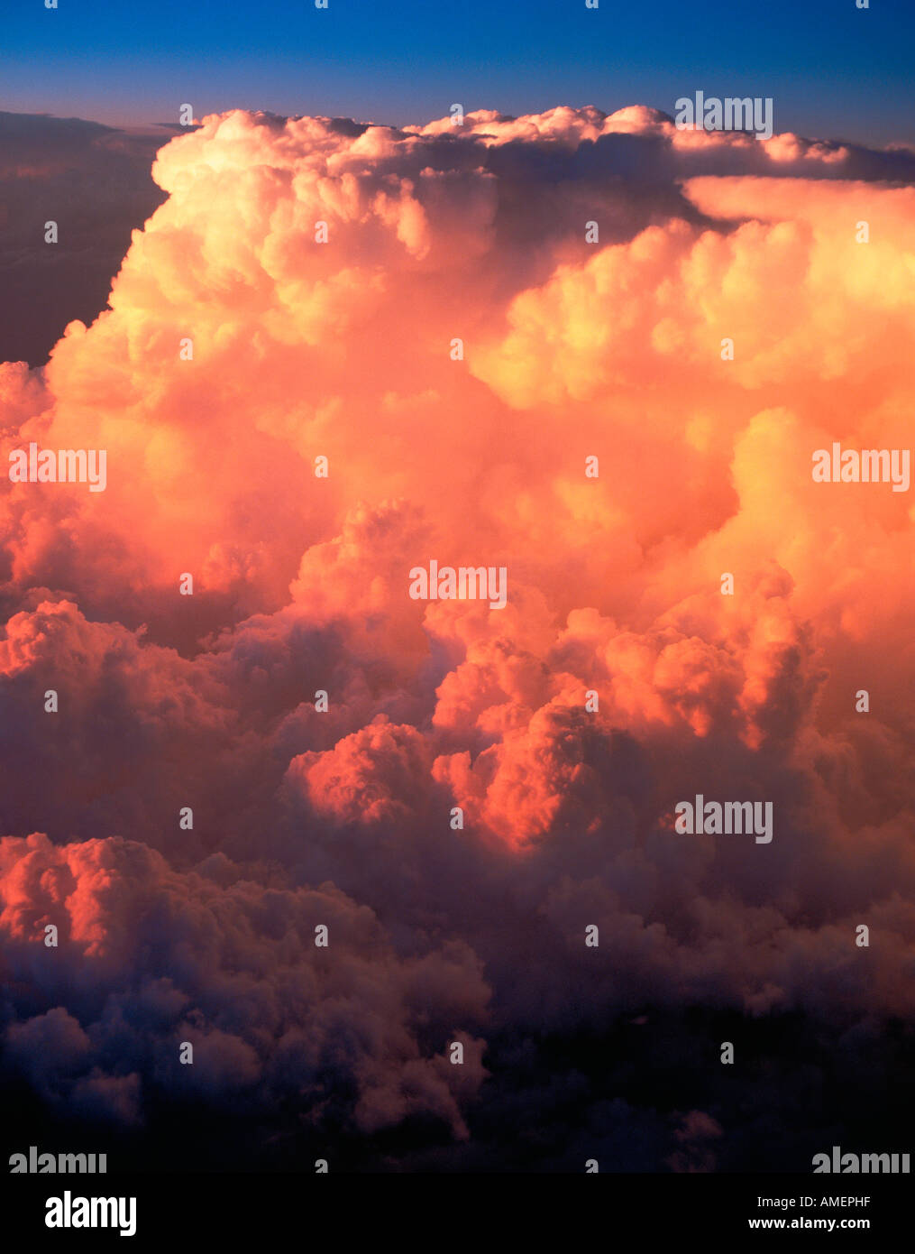 Cumulus Clouds from Aircraft Canada Stock Photo - Alamy