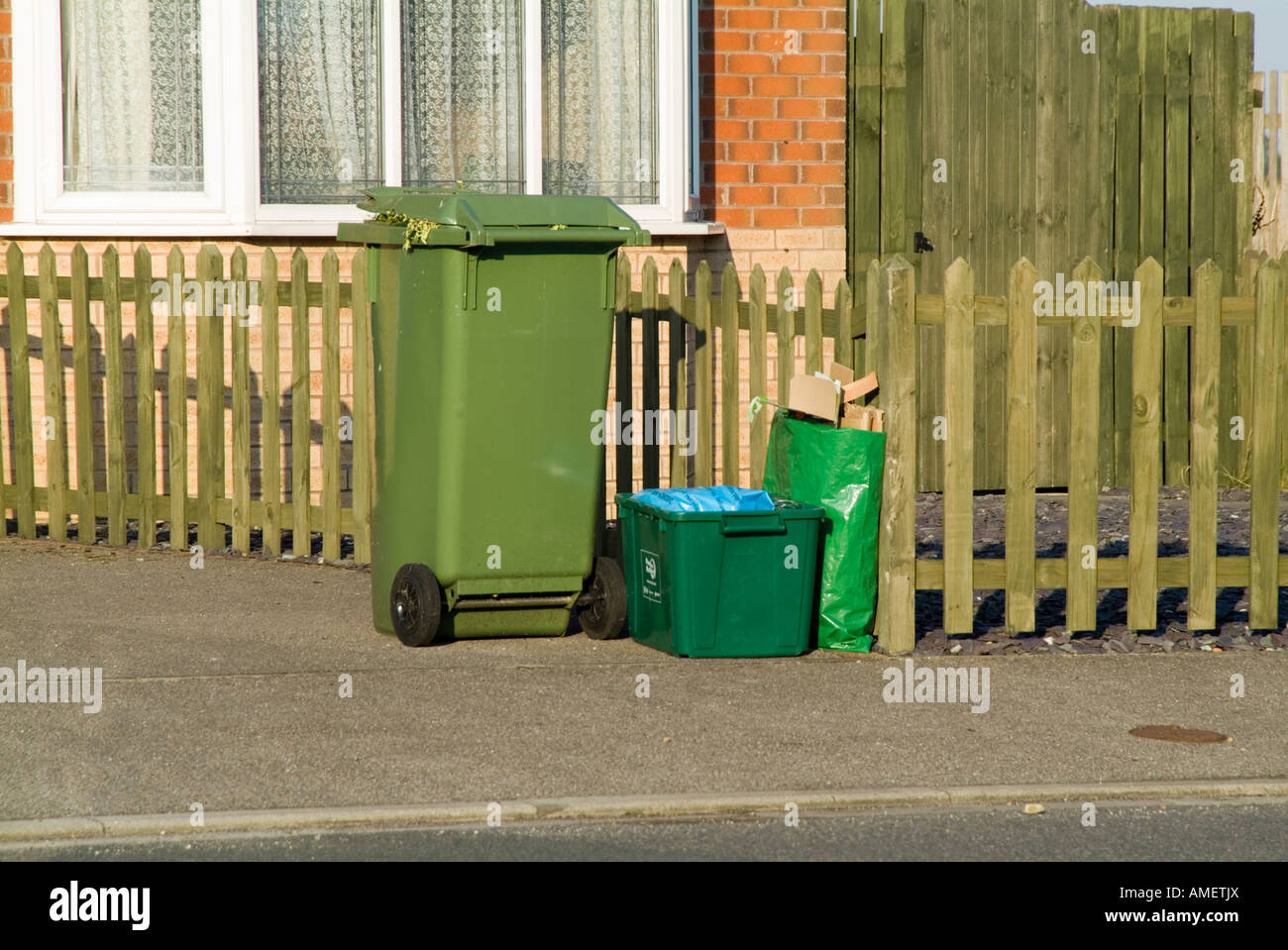 Kerbside recycling box bags hi-res stock photography and images - Alamy