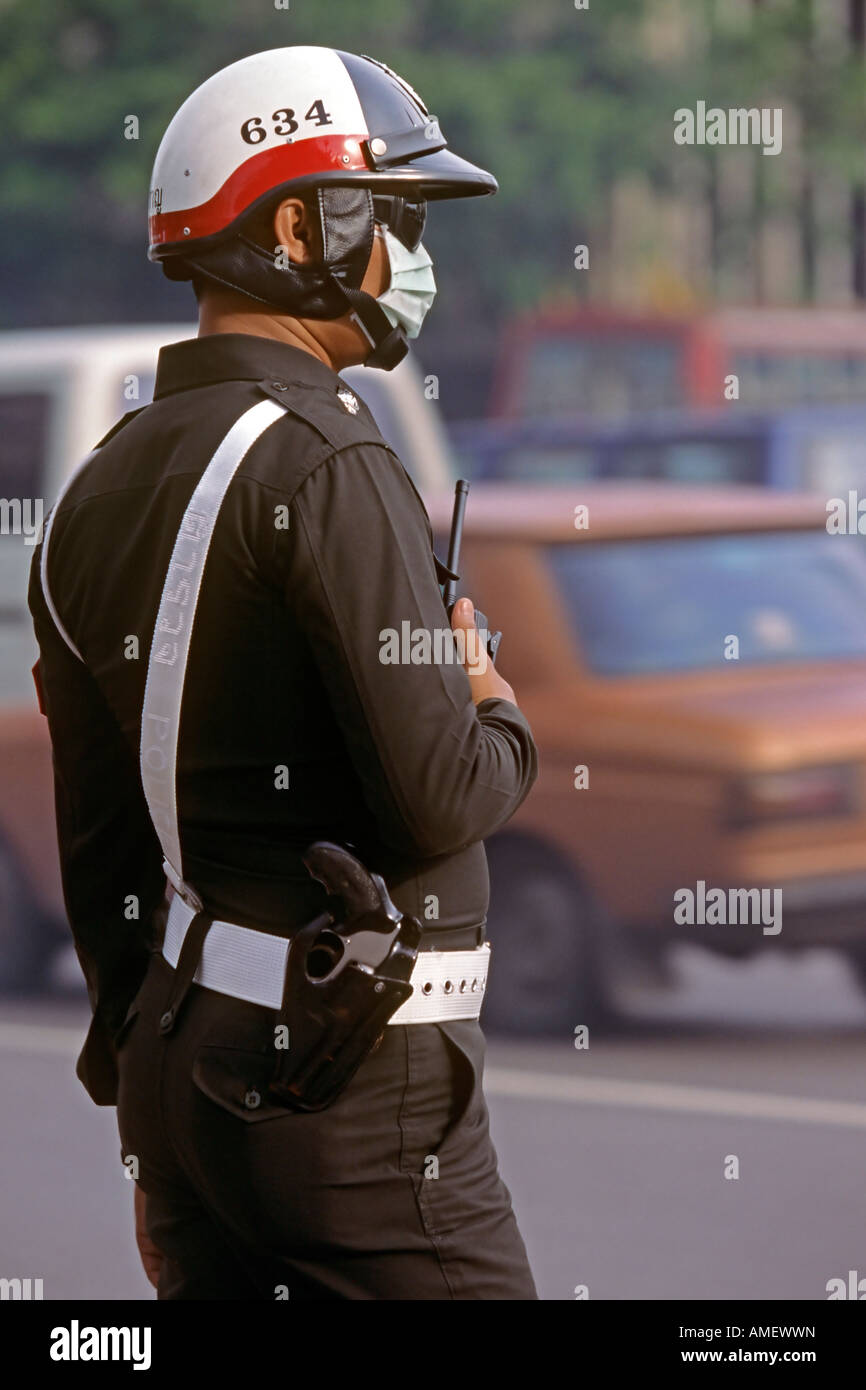 Bangkok police officer, Thailand Stock Photo Alamy