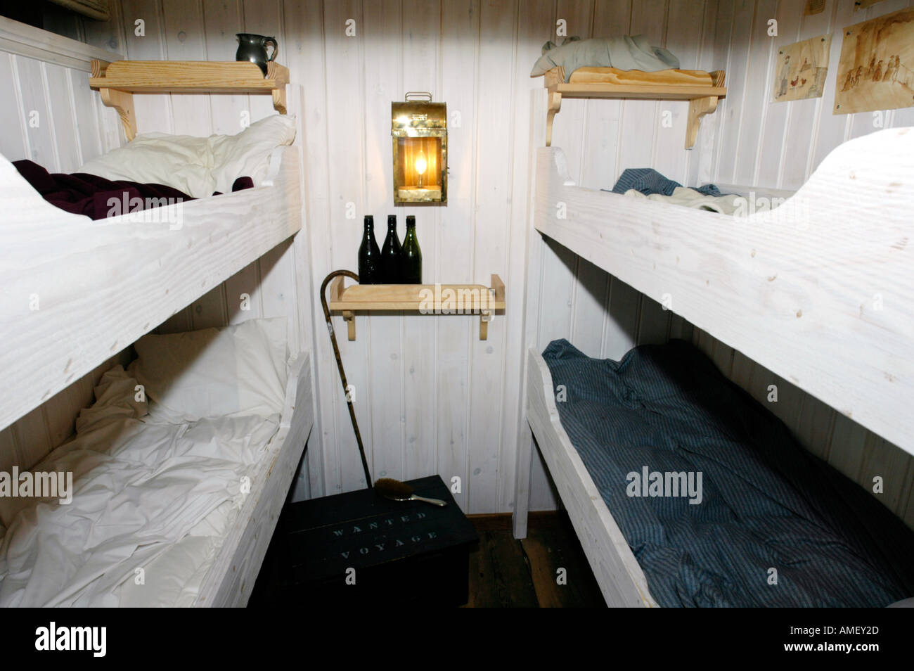 Passengers cabin of the SS Great Britain built by Victorian 