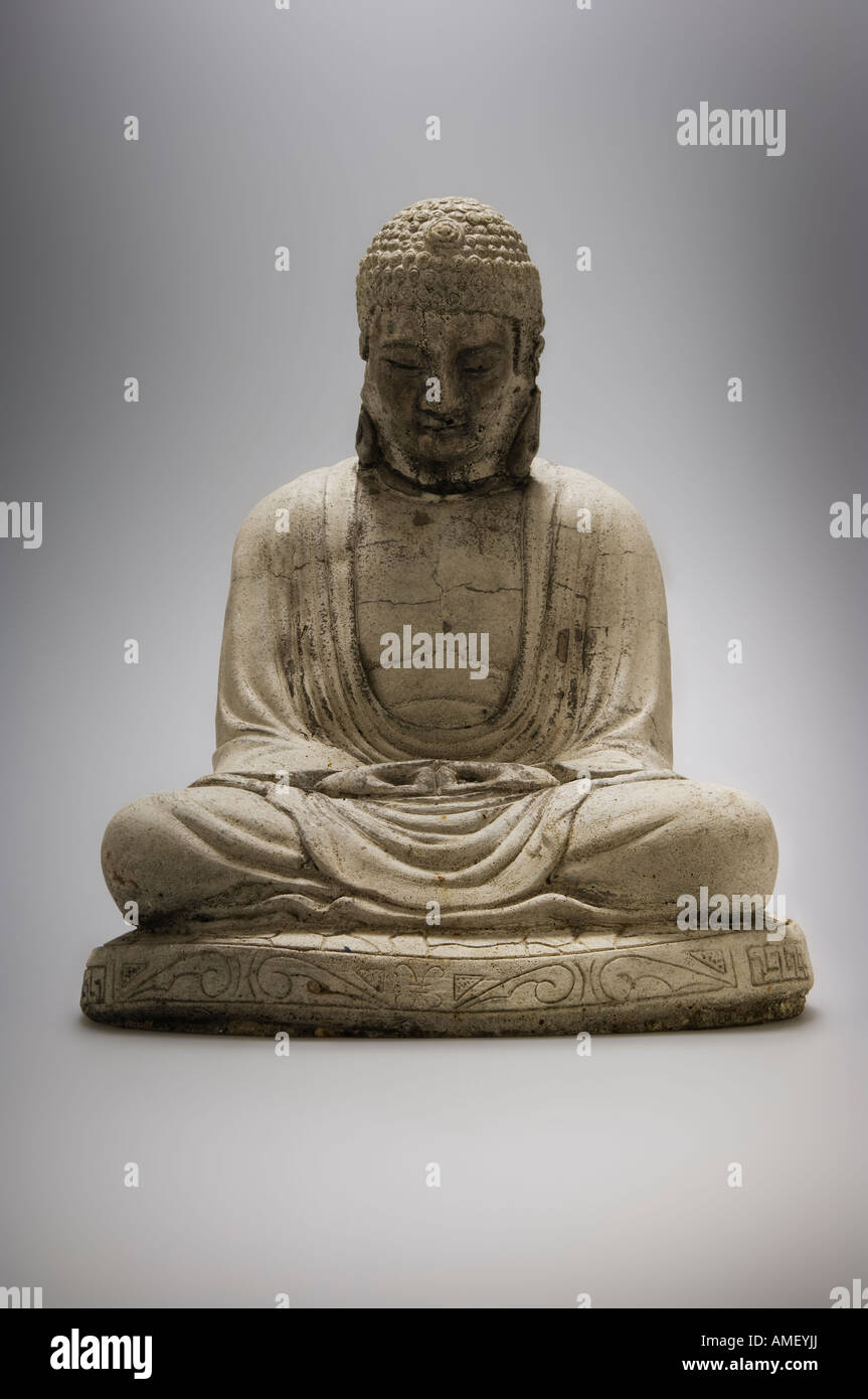 Buddah in lotus position Stock Photo
