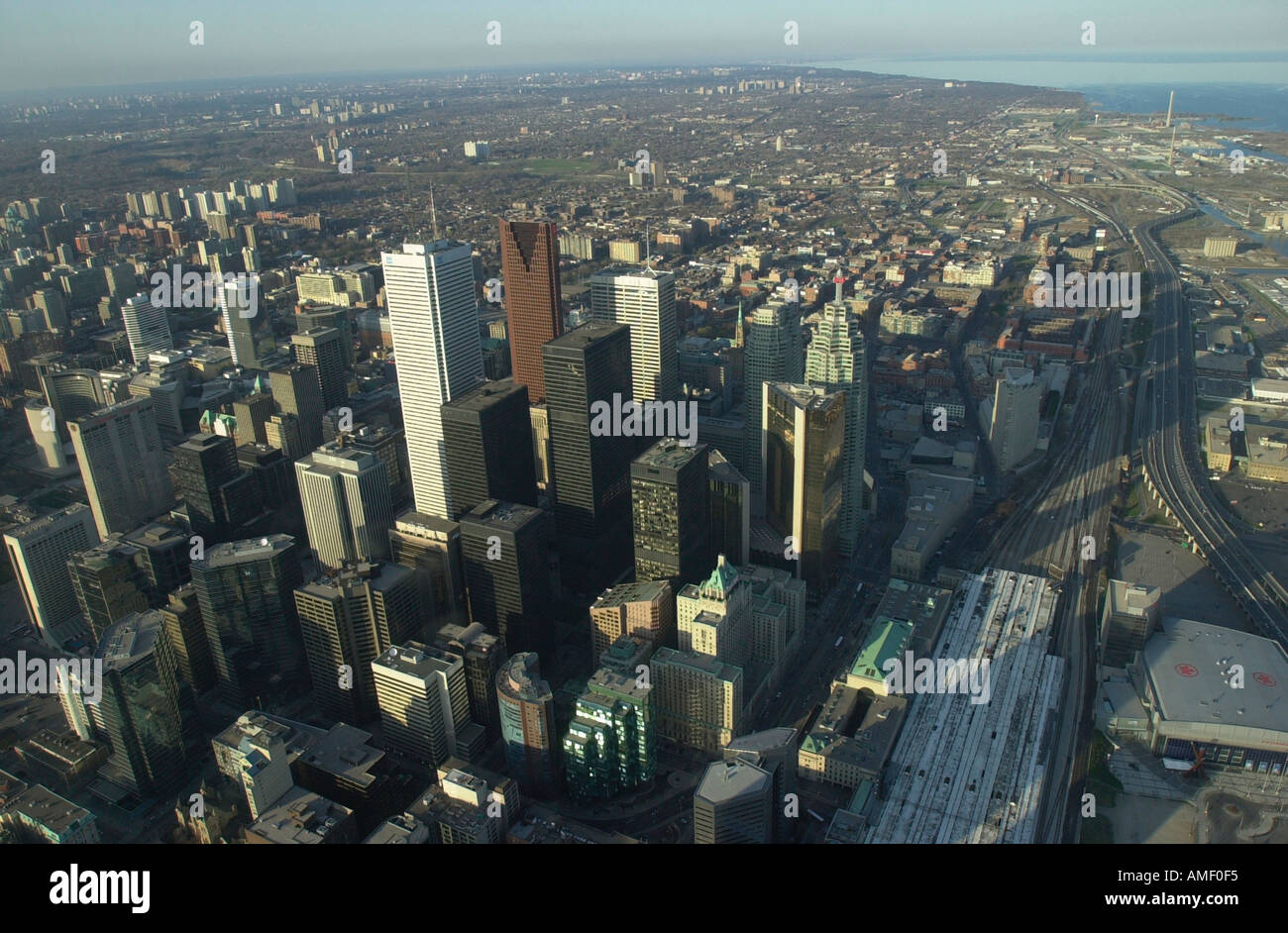 Toronto city from the air hi-res stock photography and images - Alamy
