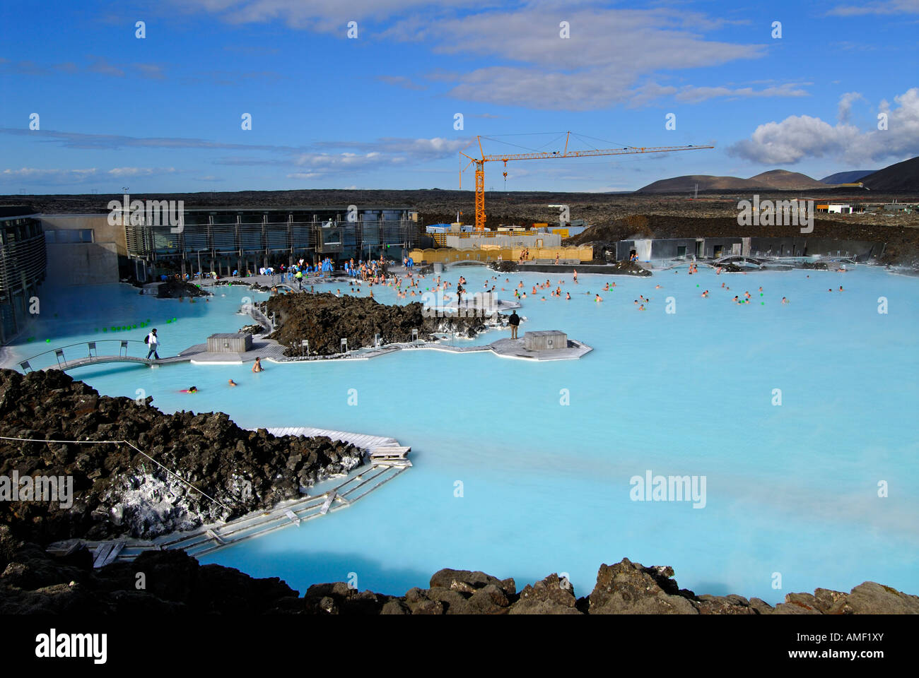 construction works on enlarging and redesigning blue lagoon iceland enlarging photos