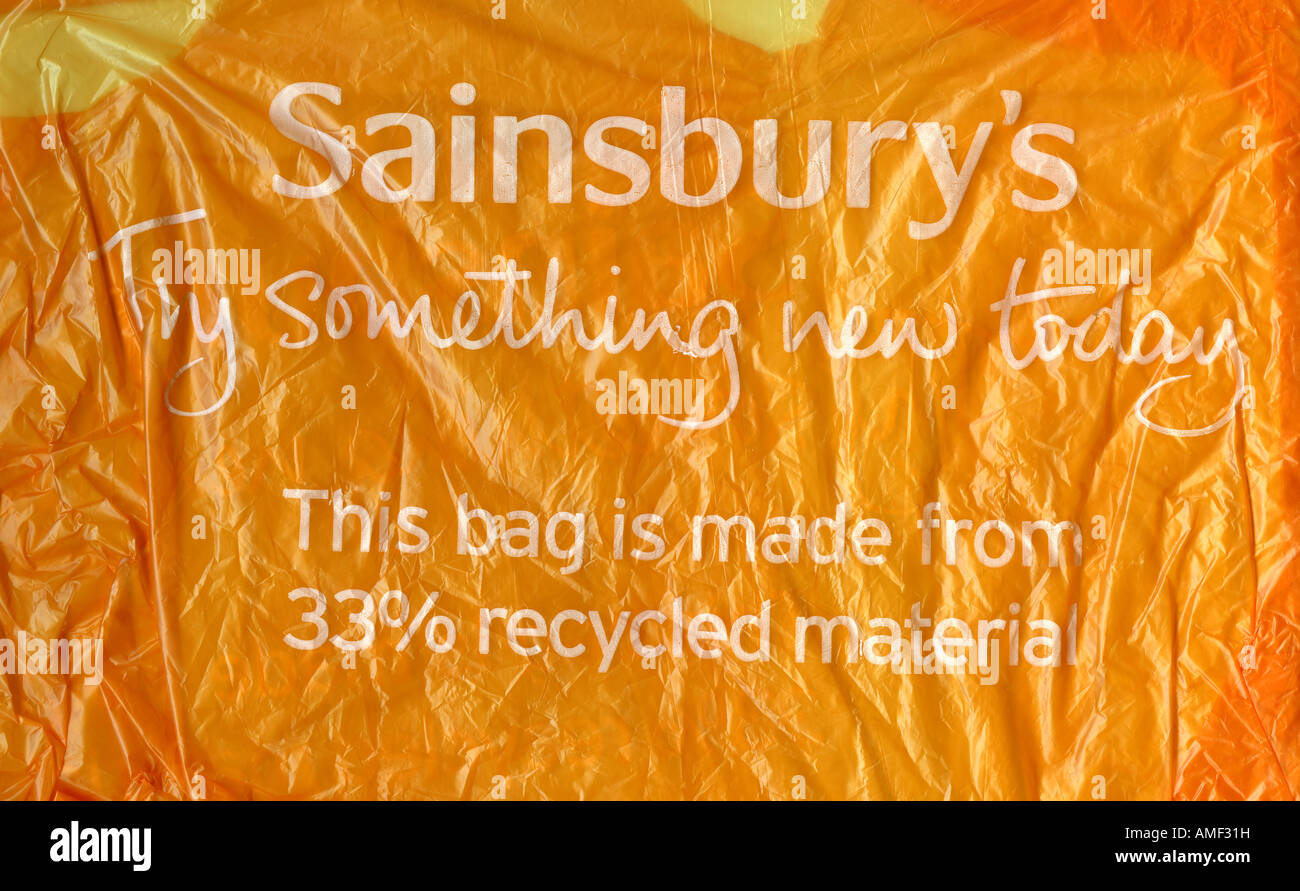 Supermarket Plastic carrier Bag, close-up image Stock Photo - Alamy