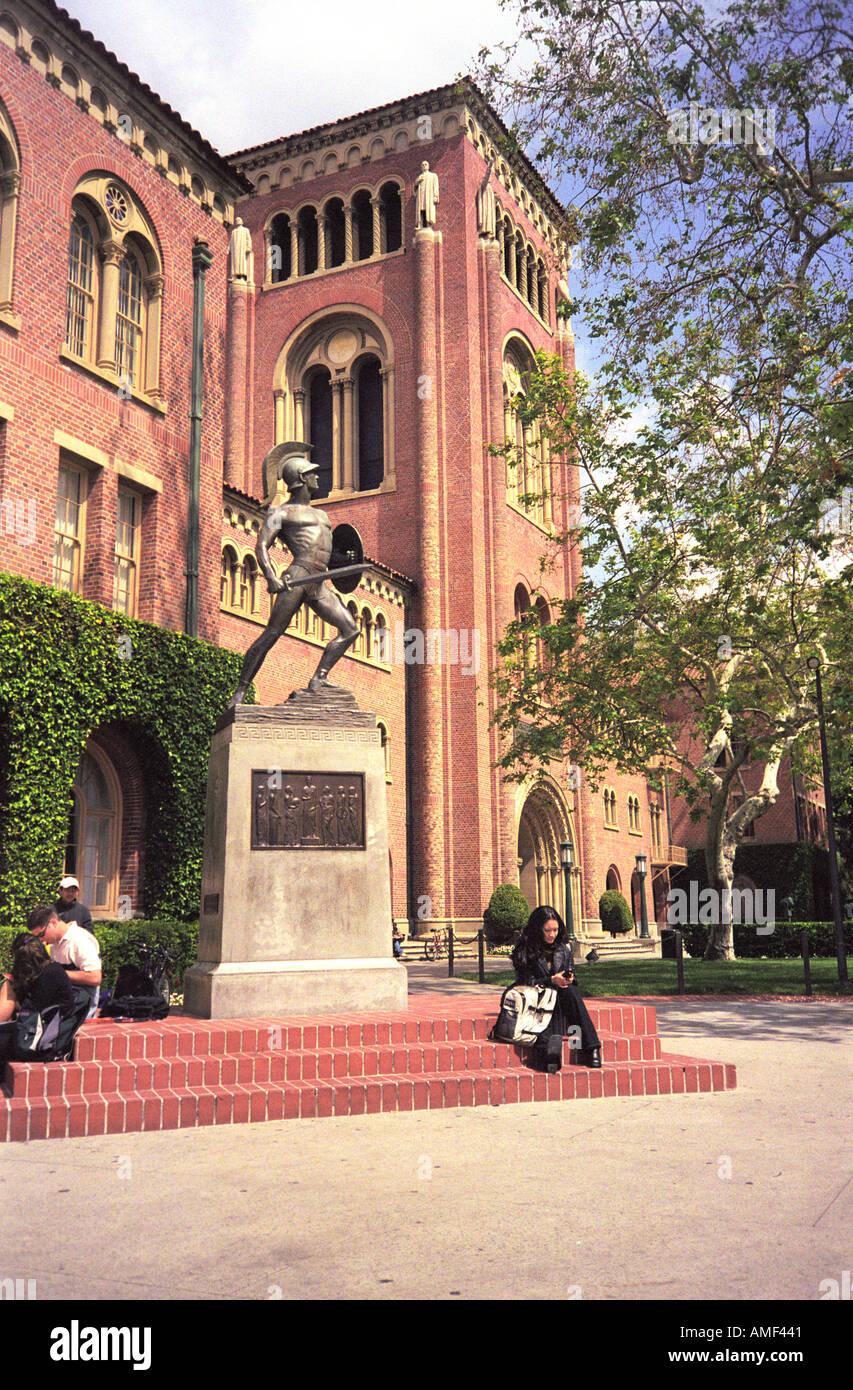 University of Southern California USC Tommy Trojan Los Angeles California Stock Photo