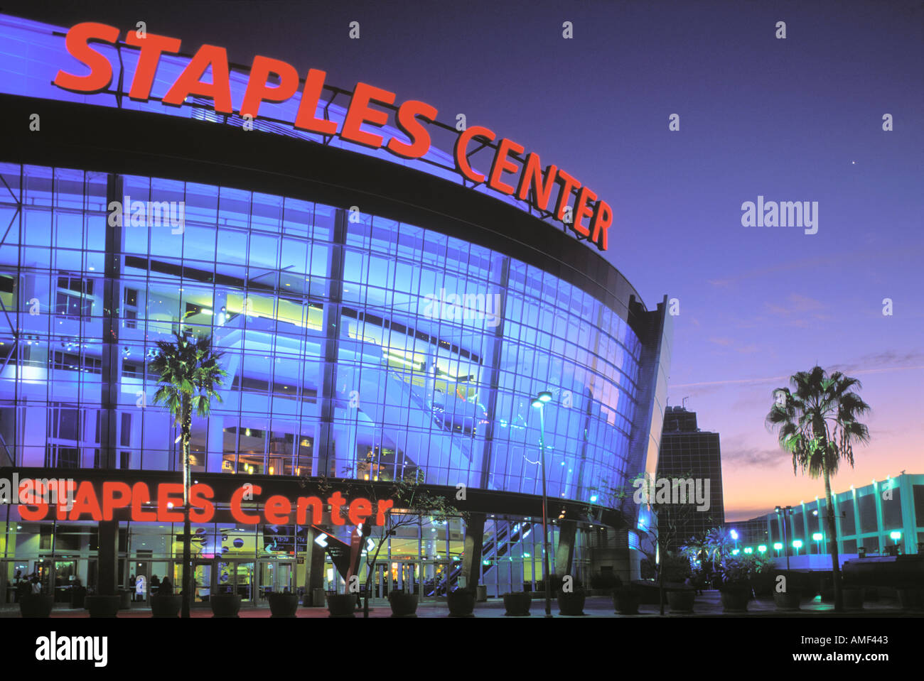Staples Center Downtown Los Angeles California Stock Photo Alamy