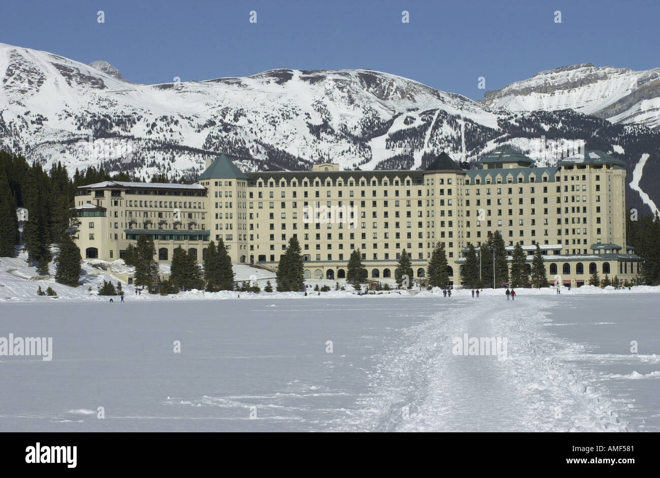 Lake Louise Alberta Stock Photo - Alamy