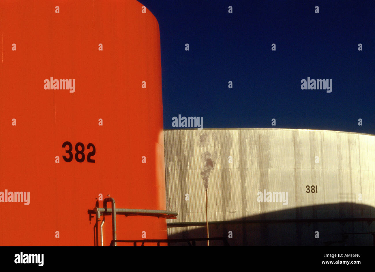Oil Storage Tanks, Edmonton, Alberta, Canada Stock Photo Alamy
