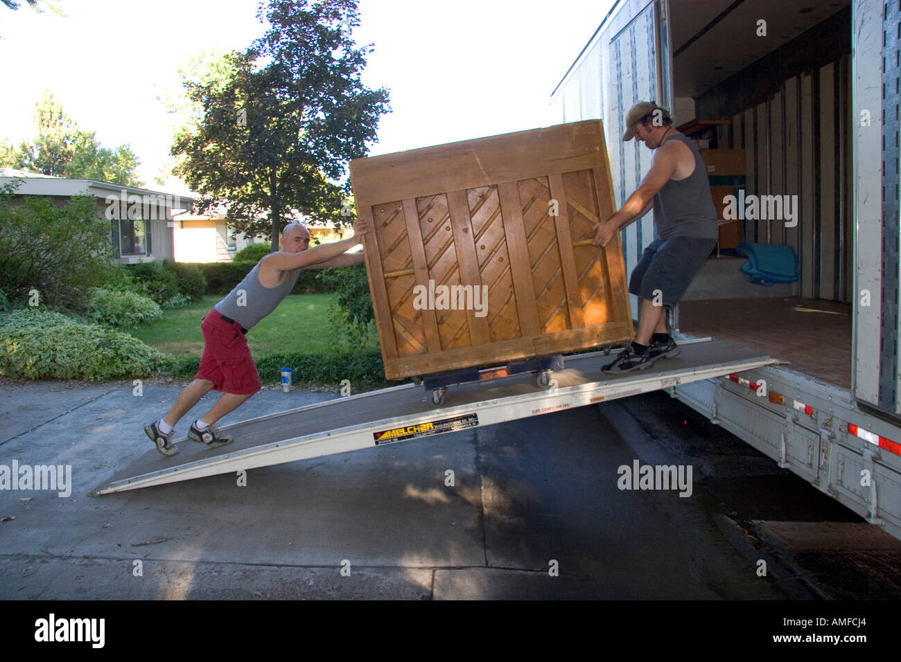 Moving truck ramp hires stock photography and images Alamy