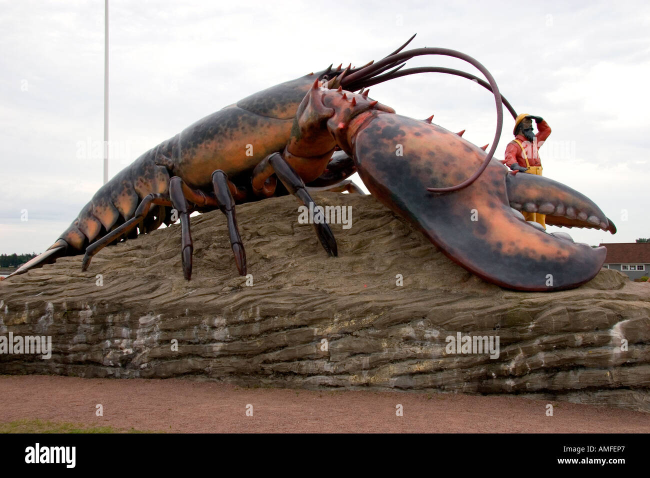 Lobster statue at Shediac, home of the world's largest lobster, New