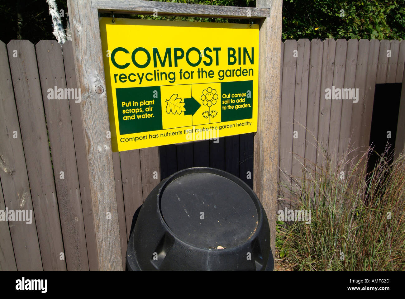 Compost Bin for recycling for the garden at Dow Gardens Midland 