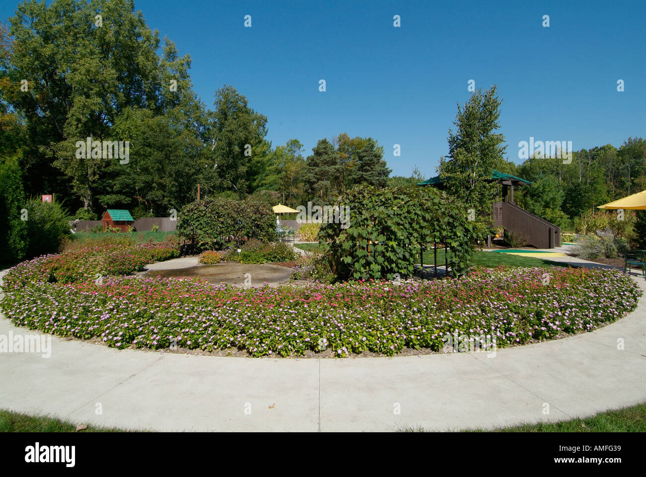 Flower Garden At Dow Gardens Midland Michigan Stock Photo 4977720