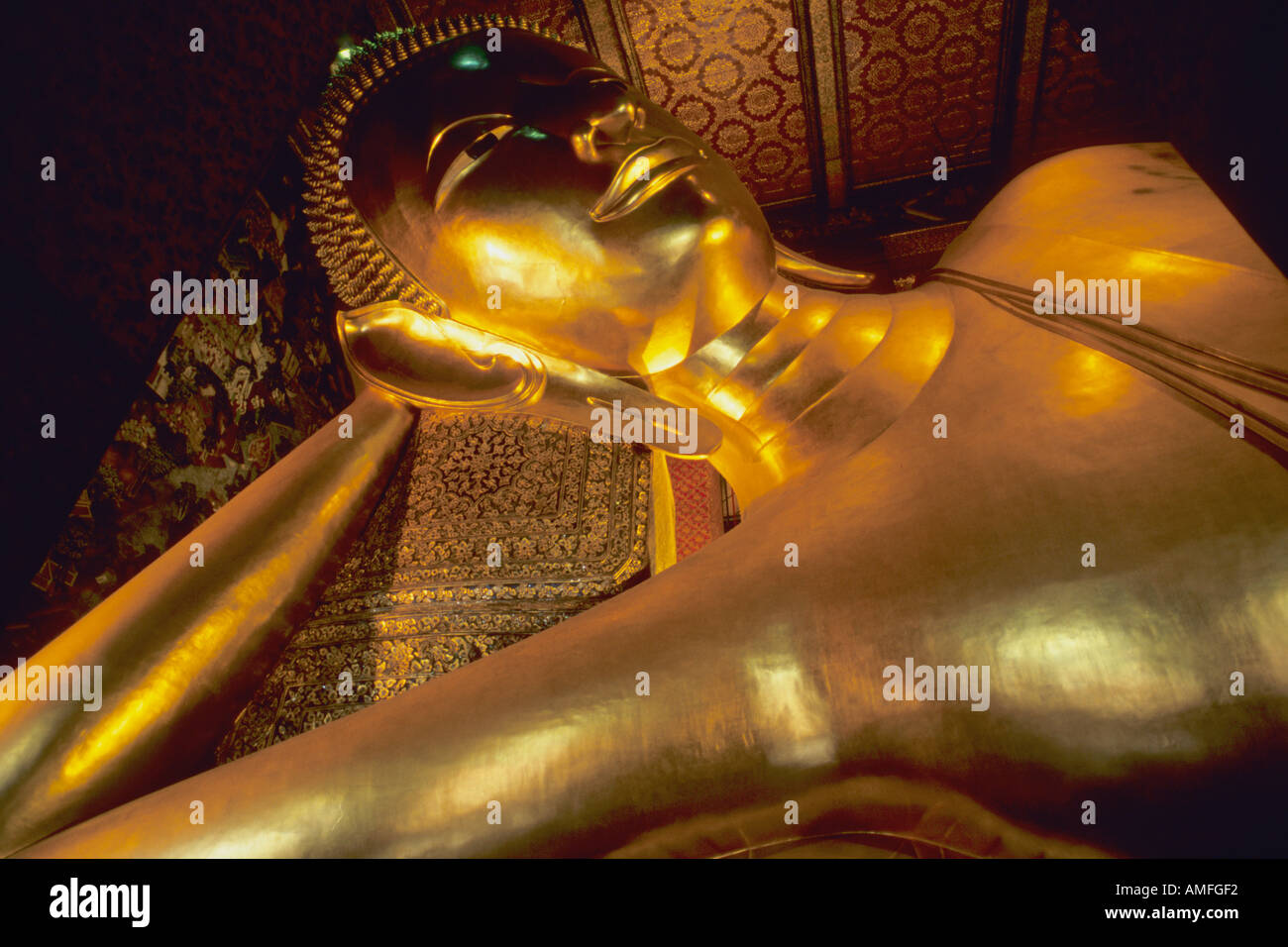 Thailand Bangkok Wat Pho reclining Buddha Stock Photo - Alamy