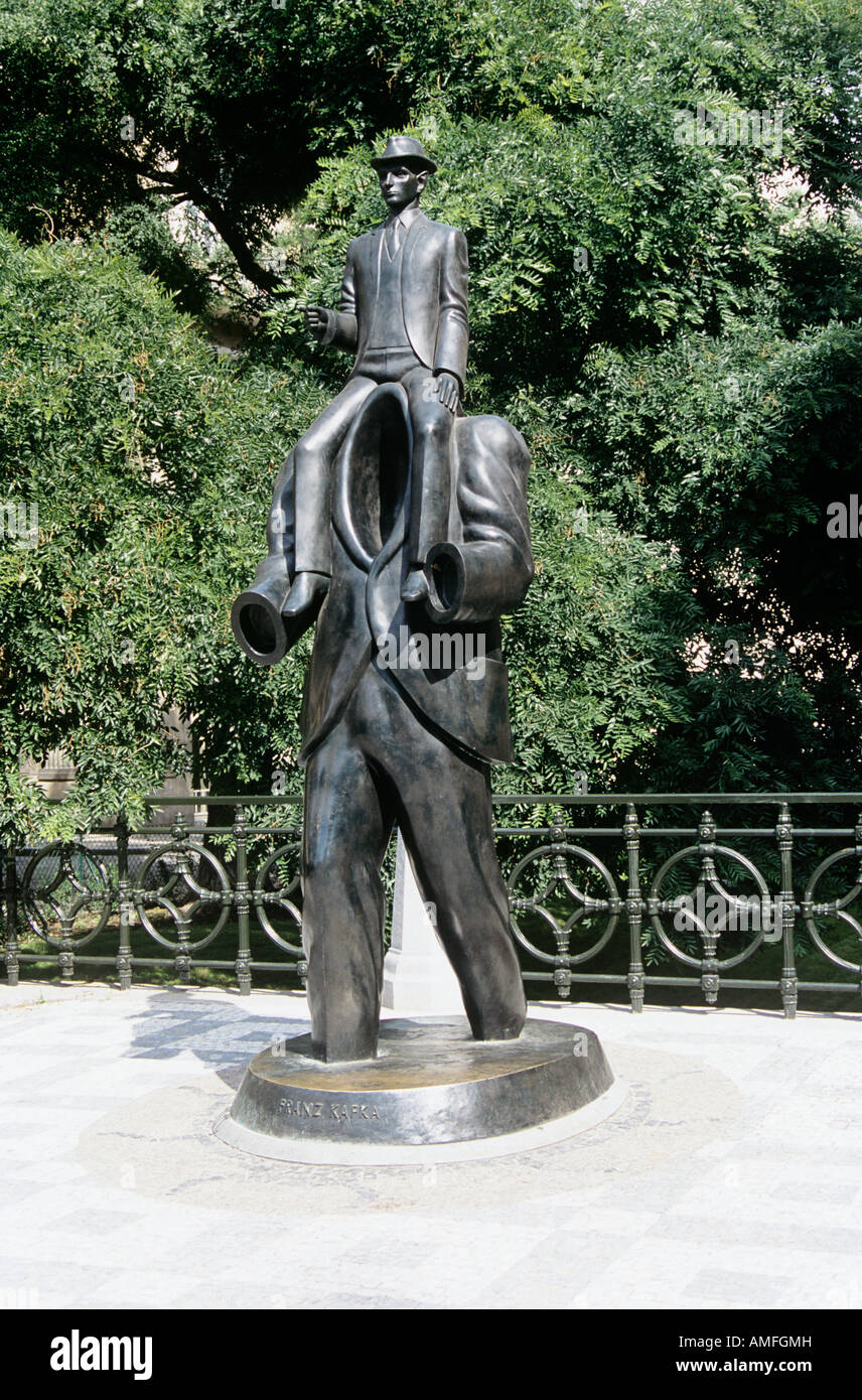 Sculpture of Franz Kafka, in Josefov, Jewish Quarter, Old Town, Prague