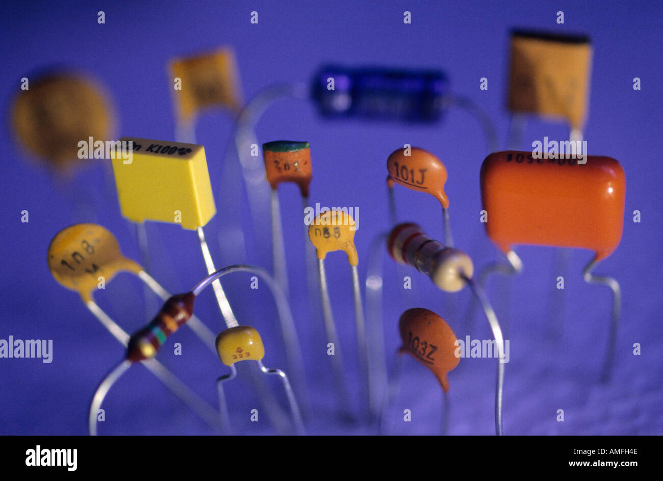 electronic components Stock Photo