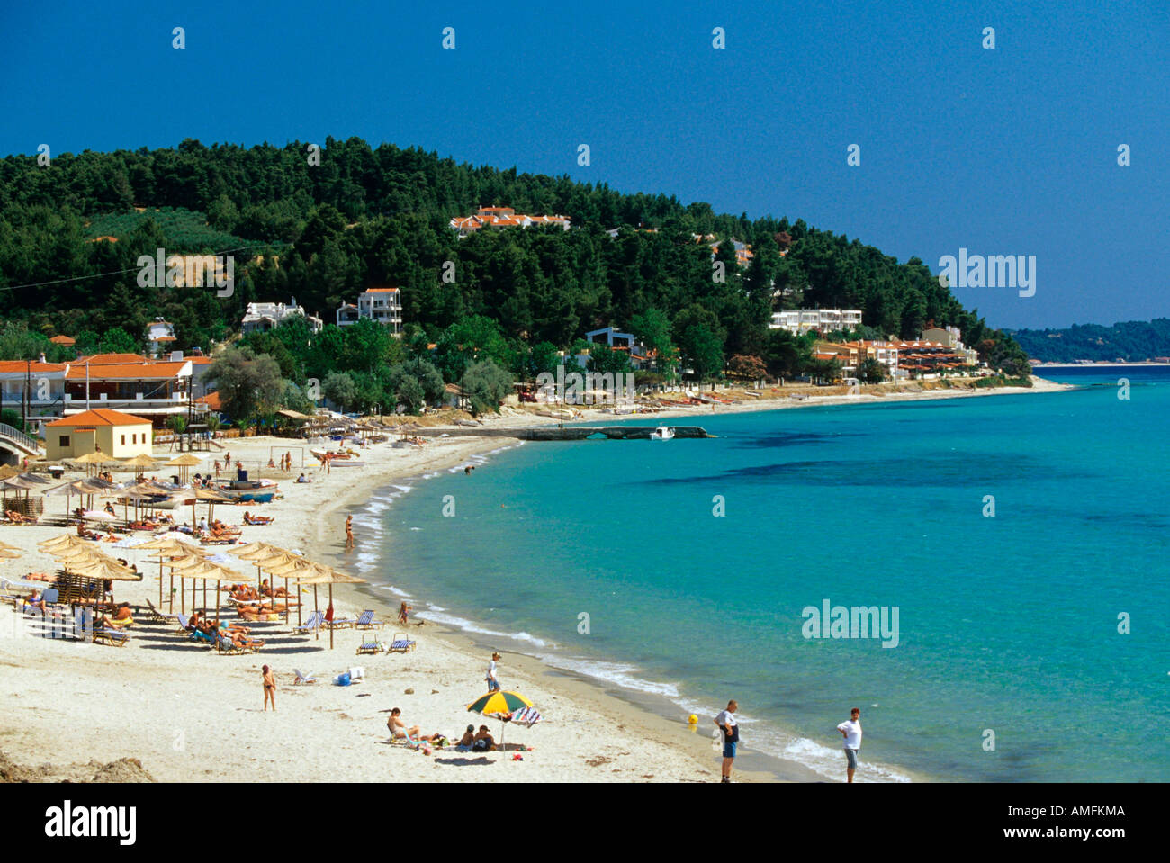 Griechenland, Chalkidiki, Kassandra, Strand von Siviri Stock Photo