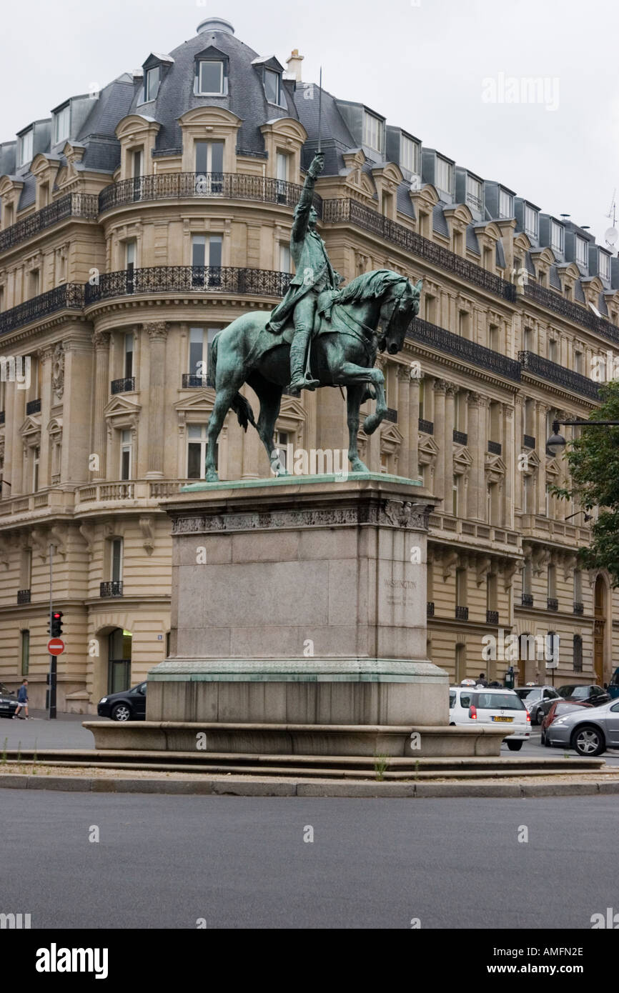 Washington statue Paris France Europe Stock Photo Alamy