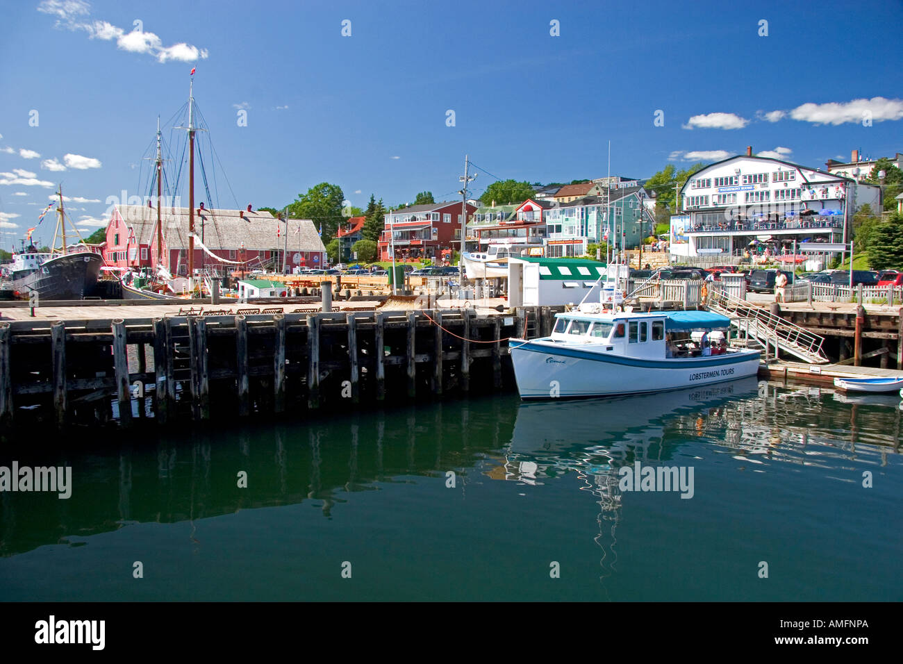 Waterfront area of Lunenberg, Nova Scotia, Canada Stock Photo Alamy