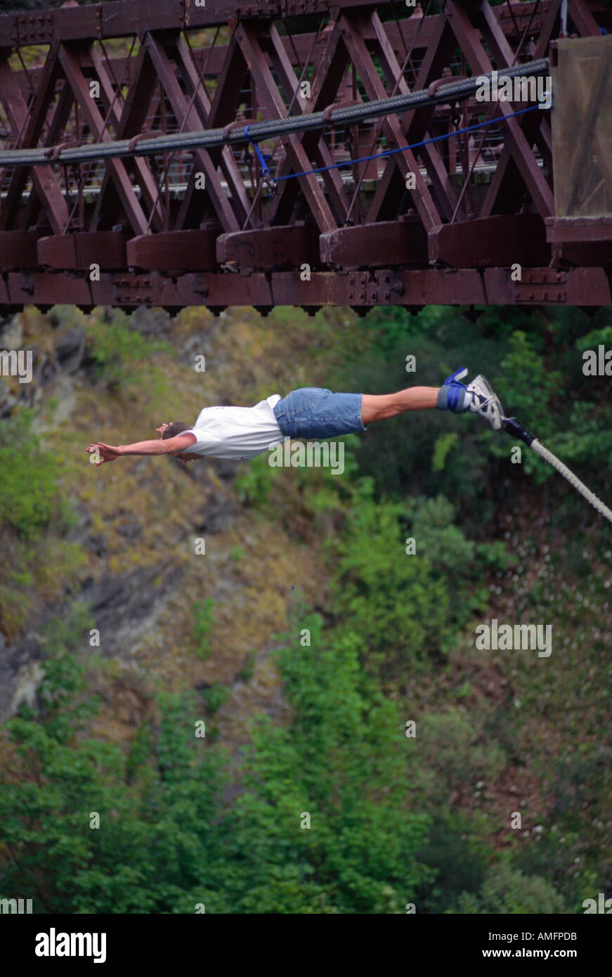 BUNGEE JUMPING QUEENSTOWN SOUTH ISLAND Stock Photo Alamy