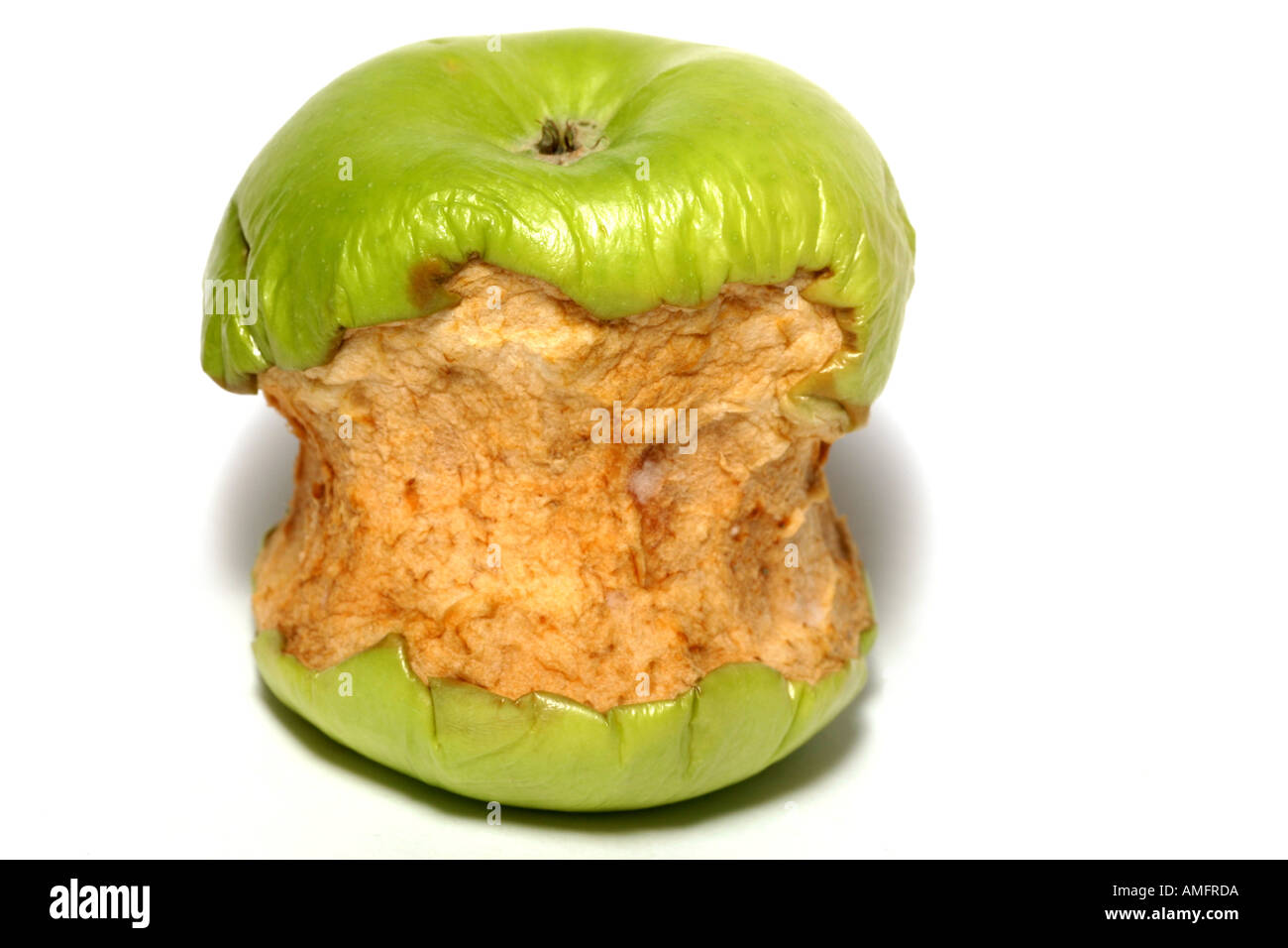 Brown apple core Stock Photo Alamy