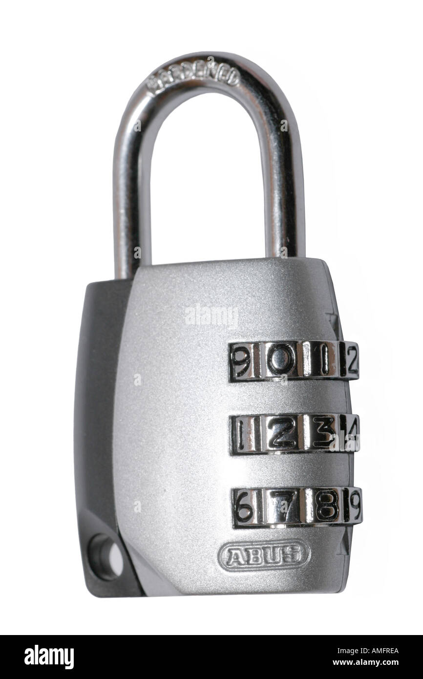 Padlock with code numbers instead of a key Stock Photo Alamy