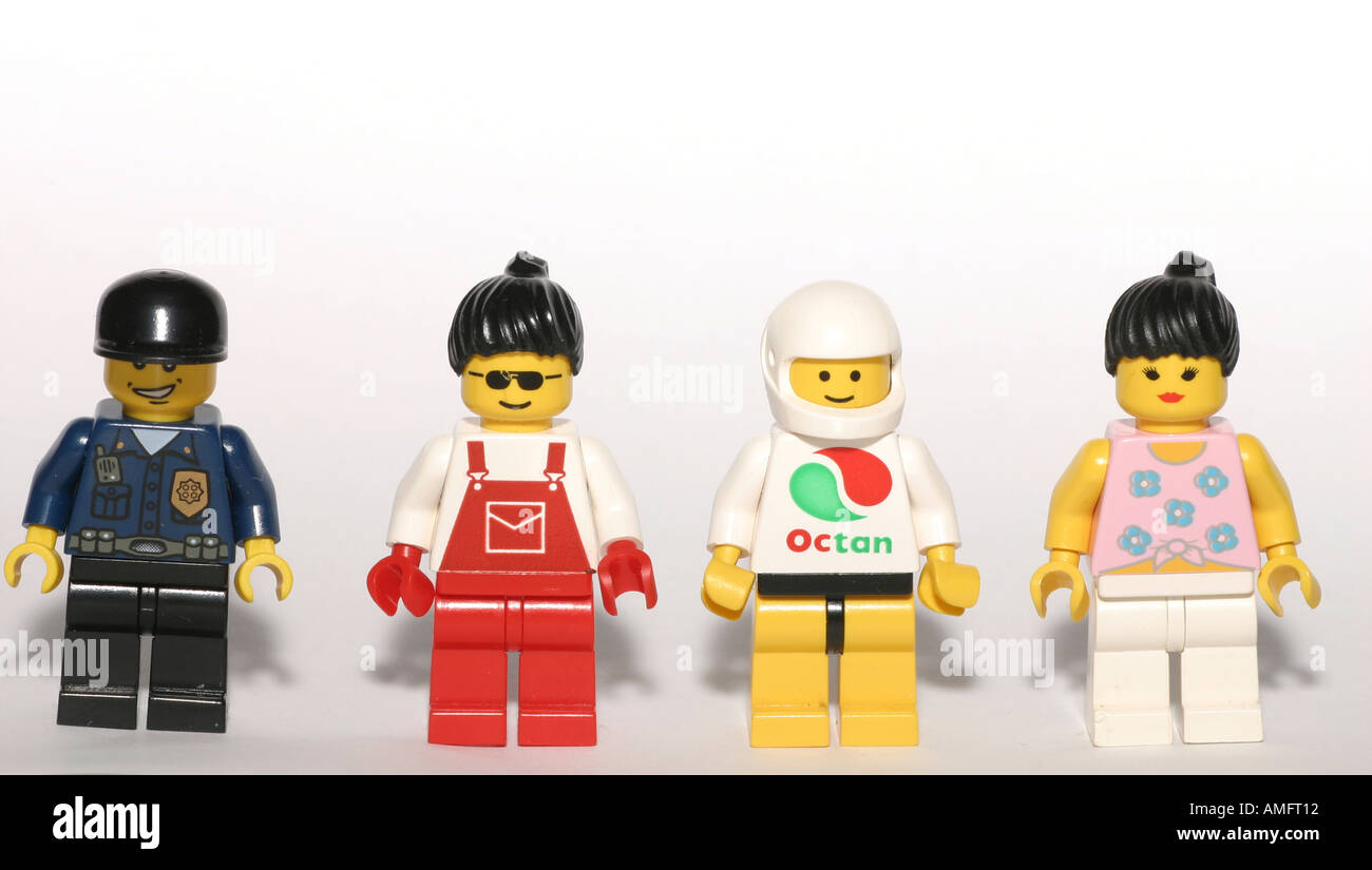 Four different LEGO figures Stock Photo - Alamy