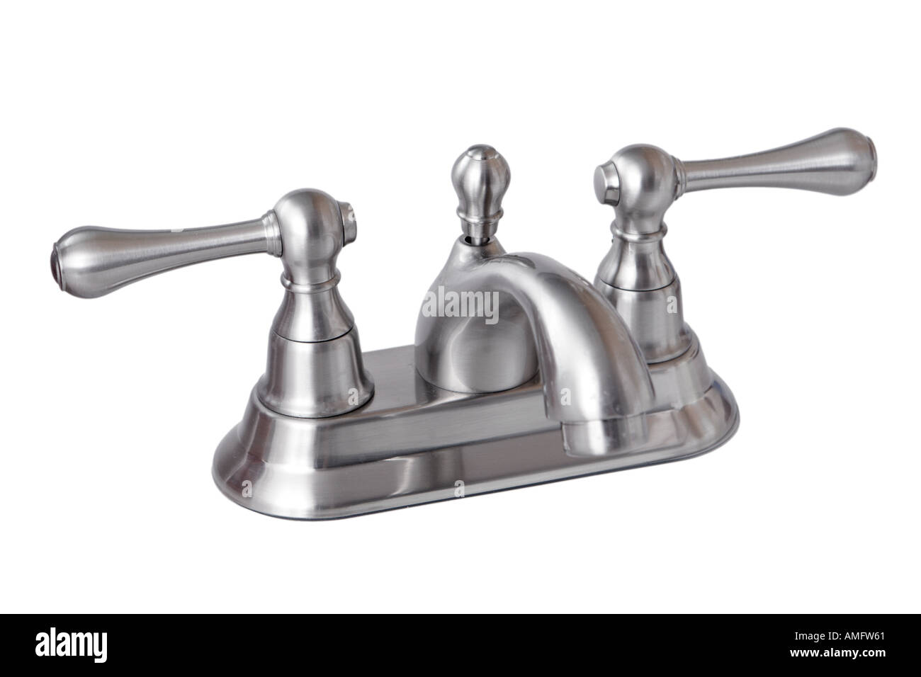bathroom faucet Stock Photo