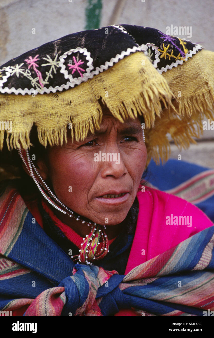 QUECHUA woman in a rural town near our destination of AUZANGATE PERU ...