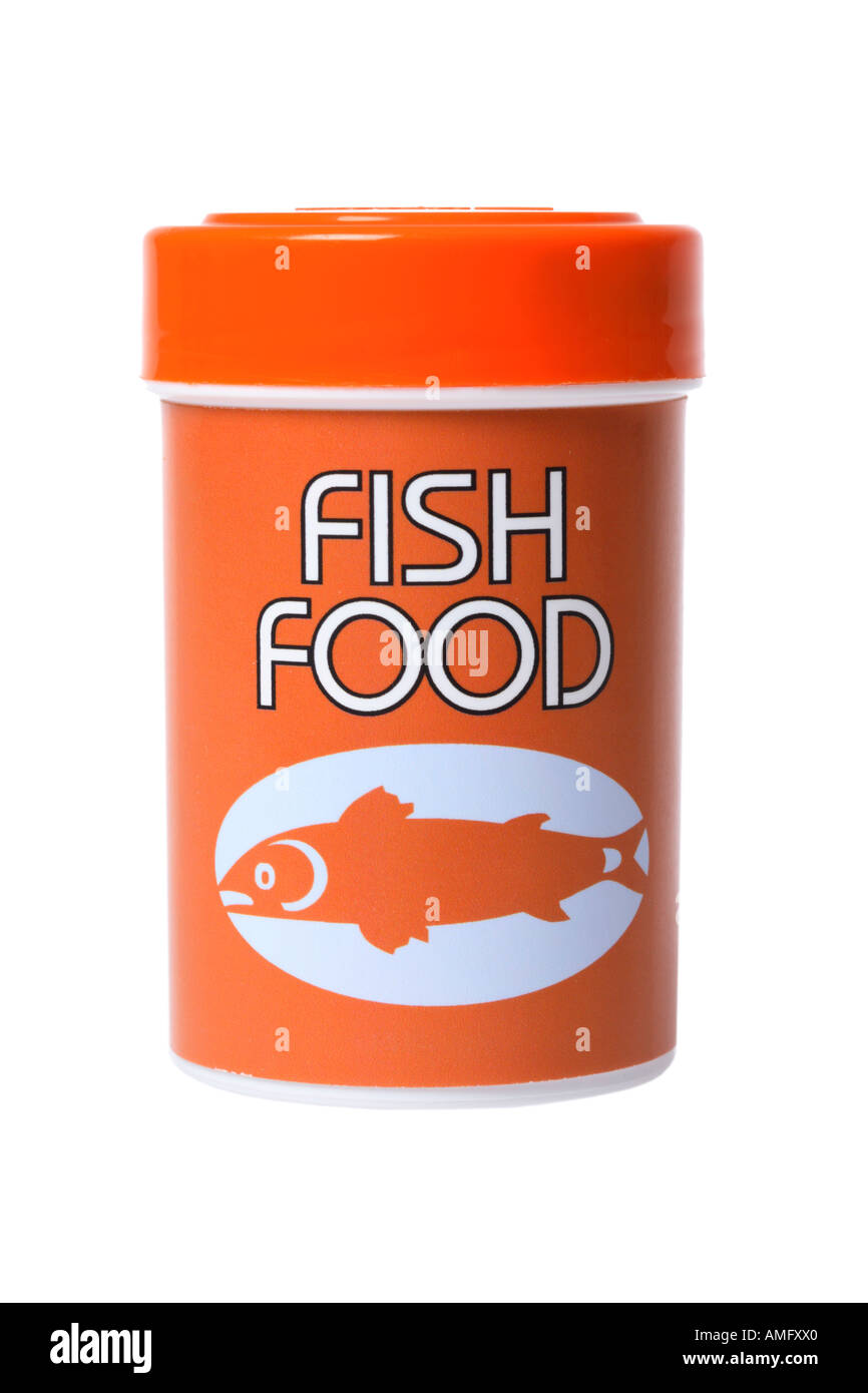 Container of Fish Food Stock Photo Alamy