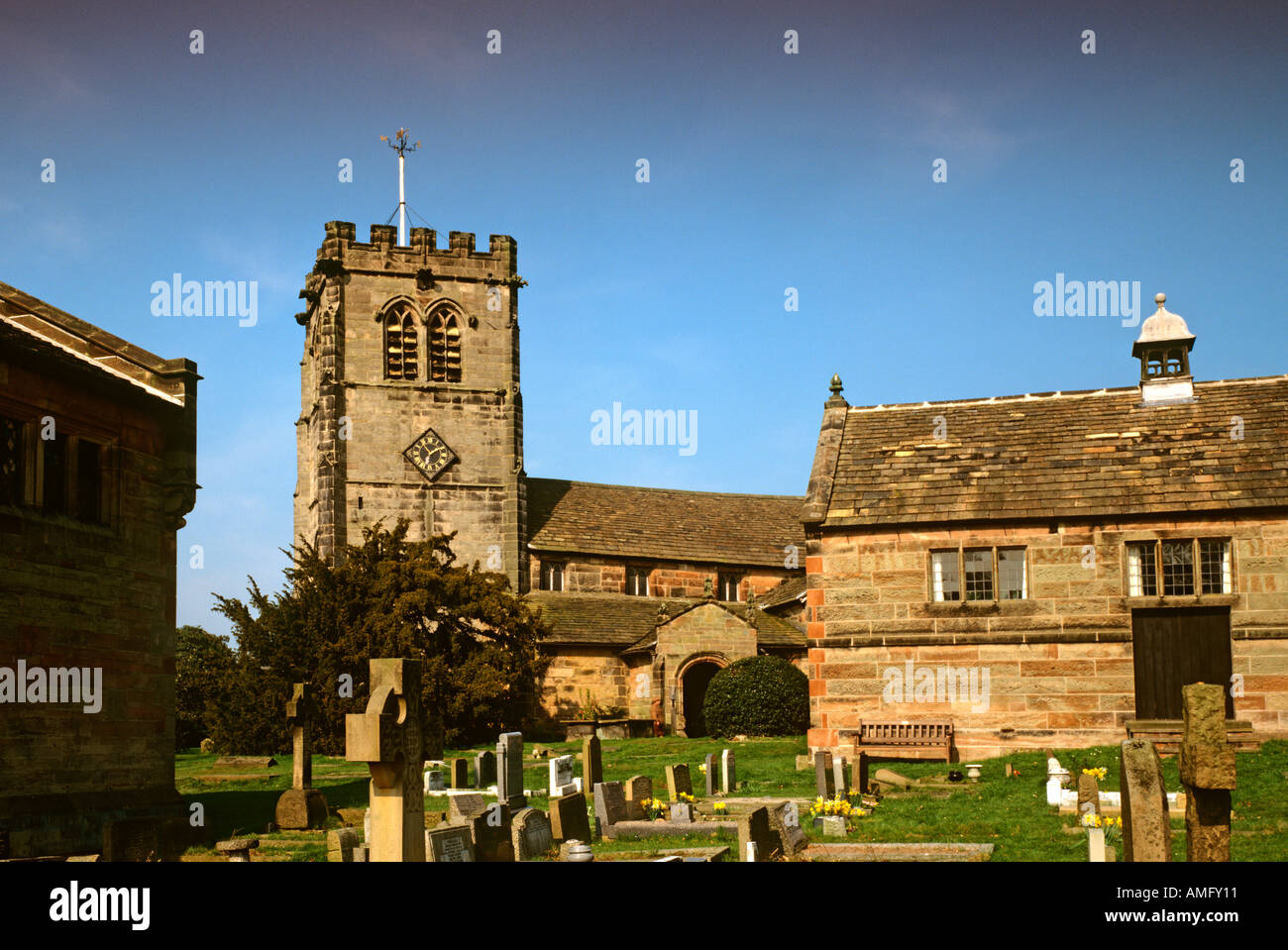 Cheshire Alderley Edge Nether Alderley Saint Marys Parish Church Stock