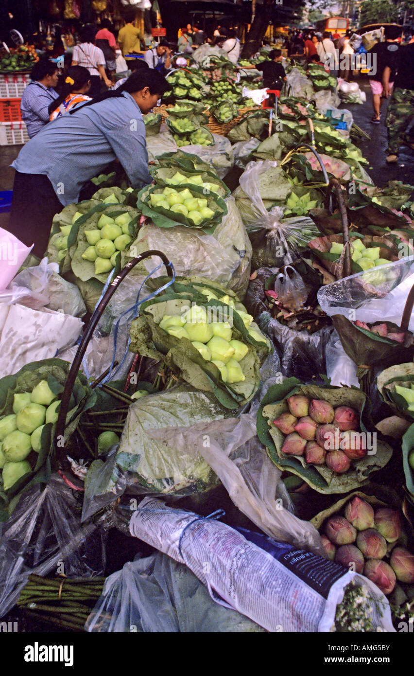 Flower market Chinatown Bangkok Thailand Stock Photo Alamy
