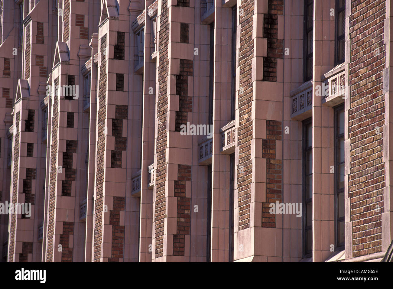 Gothic Architecture Detail University Of Washington Campus Seattle Washington Stock Photo