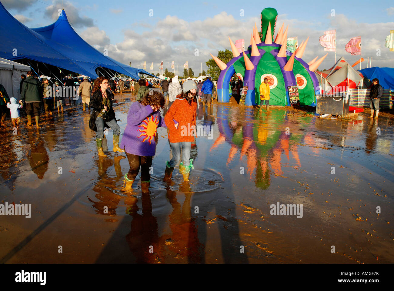 mud at womad 2007 charlton park malmesbury Stock Photo Alamy