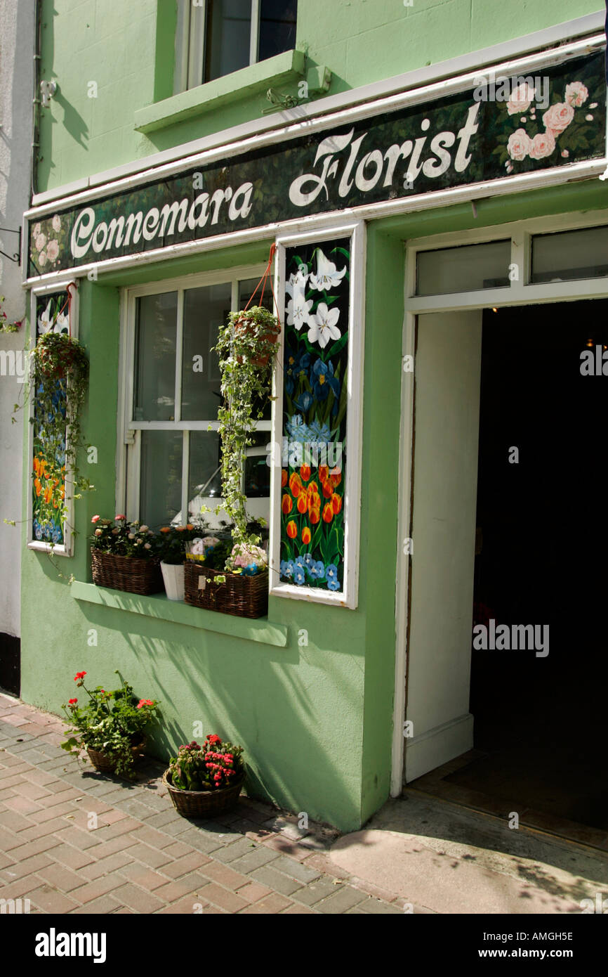 Connemara Florist shop Ireland Stock Photo