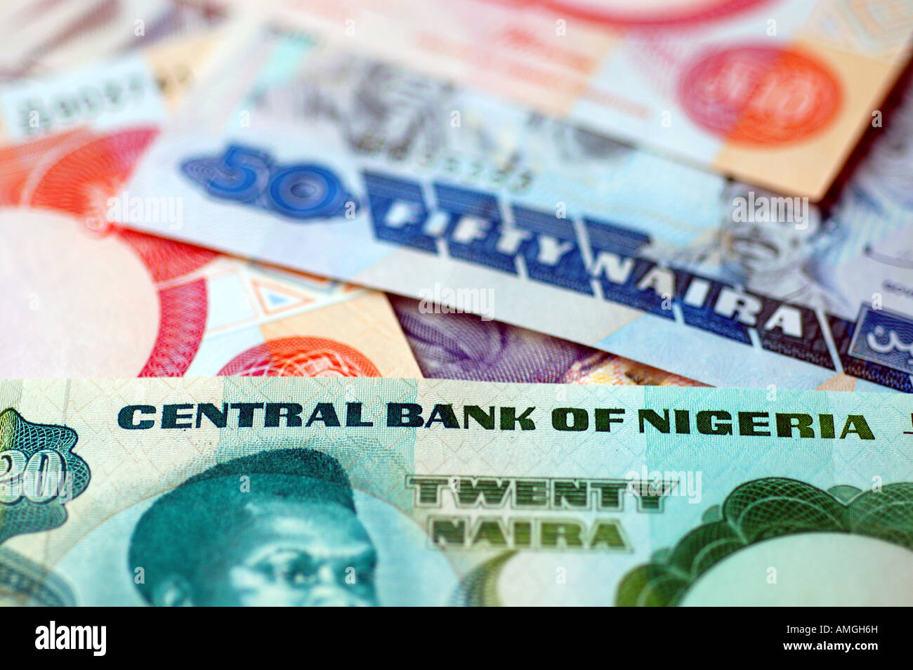 Nigerian money naira notes and currency Stock Photo Alamy
