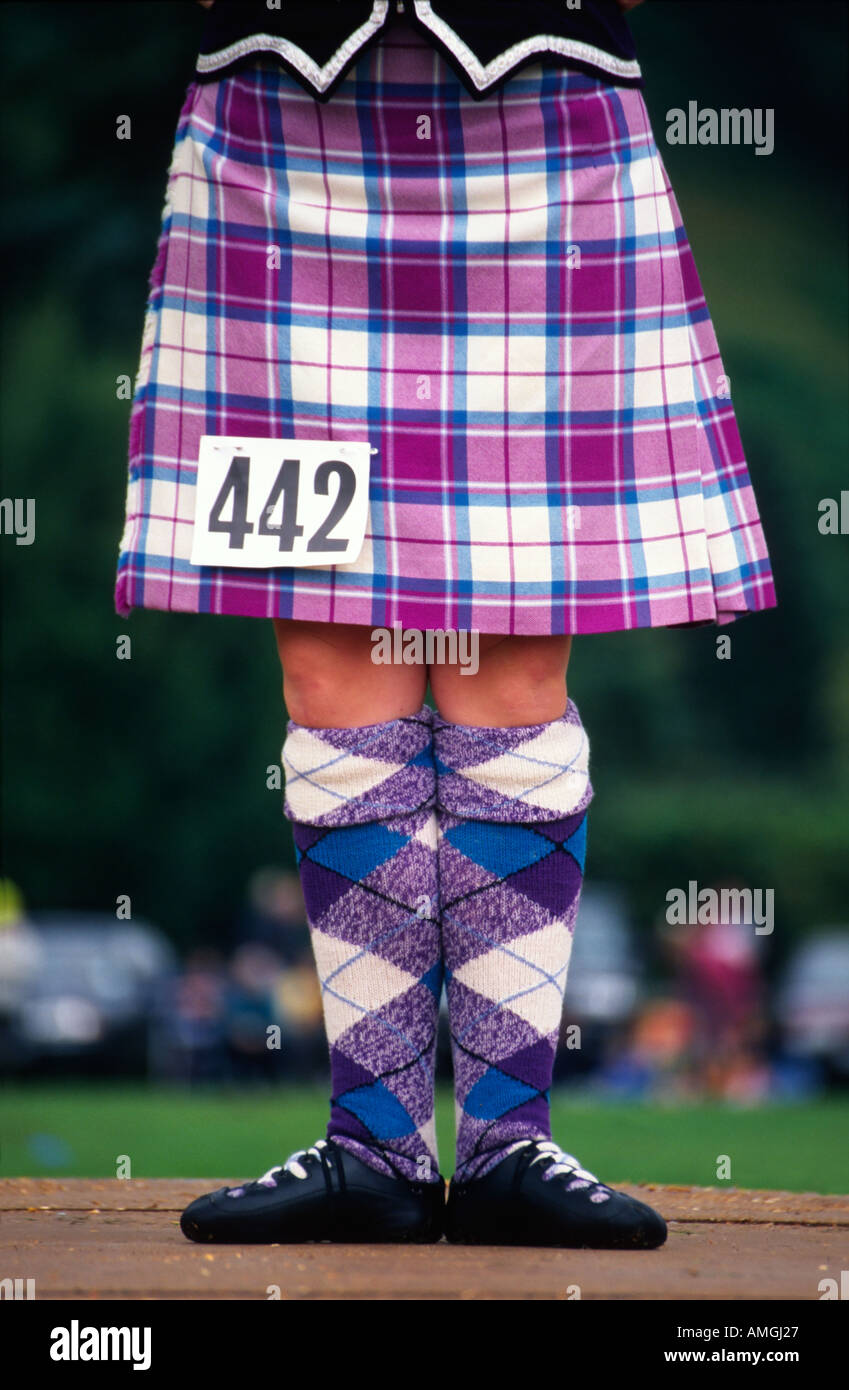 Highland Dancing competitor Stock Photo