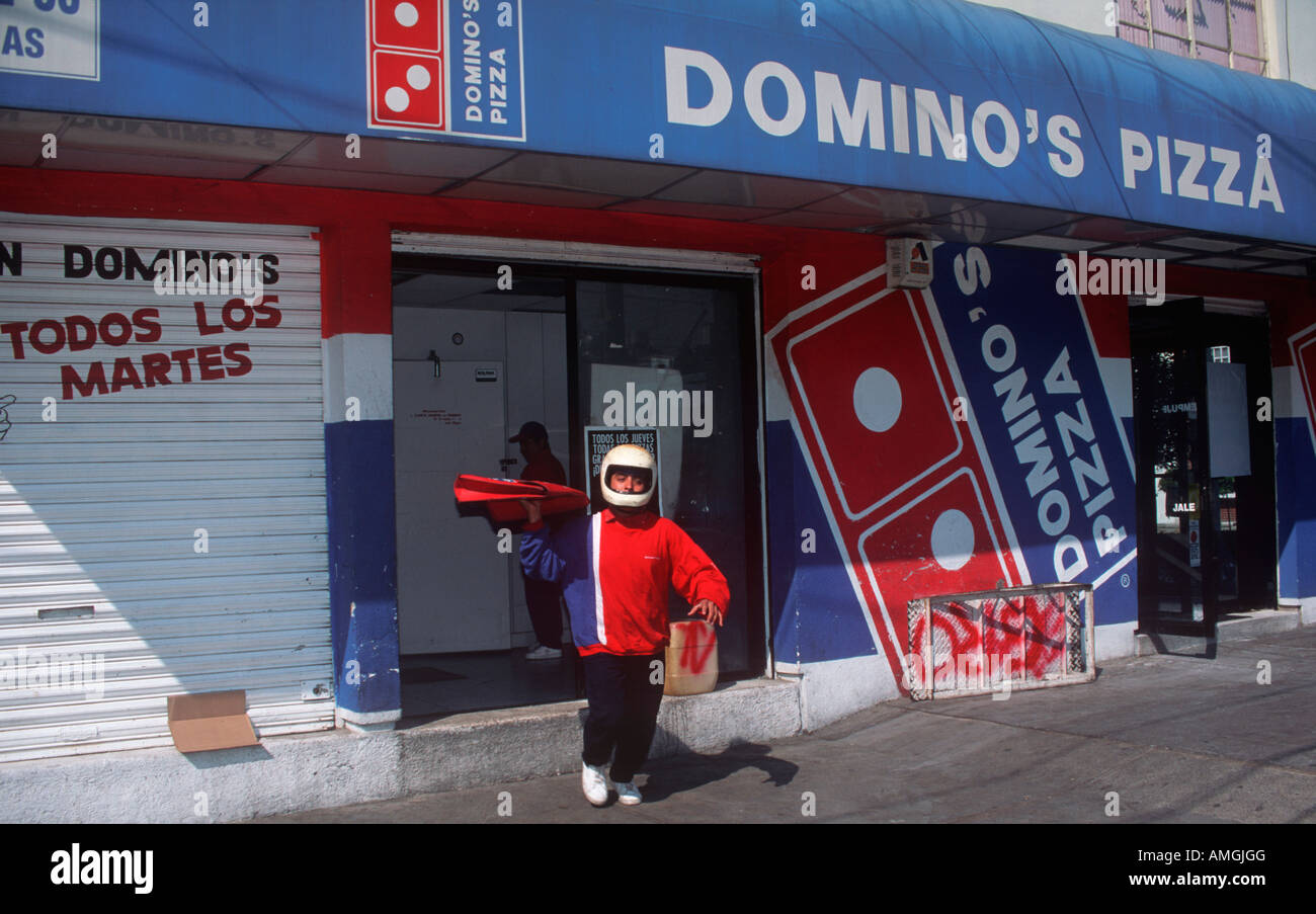 Mexico City Dominoes pizza Stock Photo Alamy
