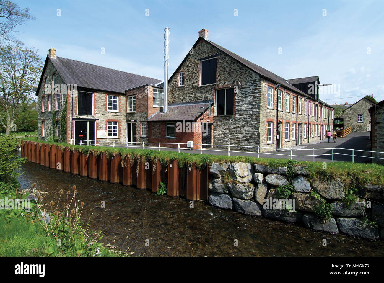 Mill Drefach Woolen Museum Llandysul Mid Wales Stock Photo