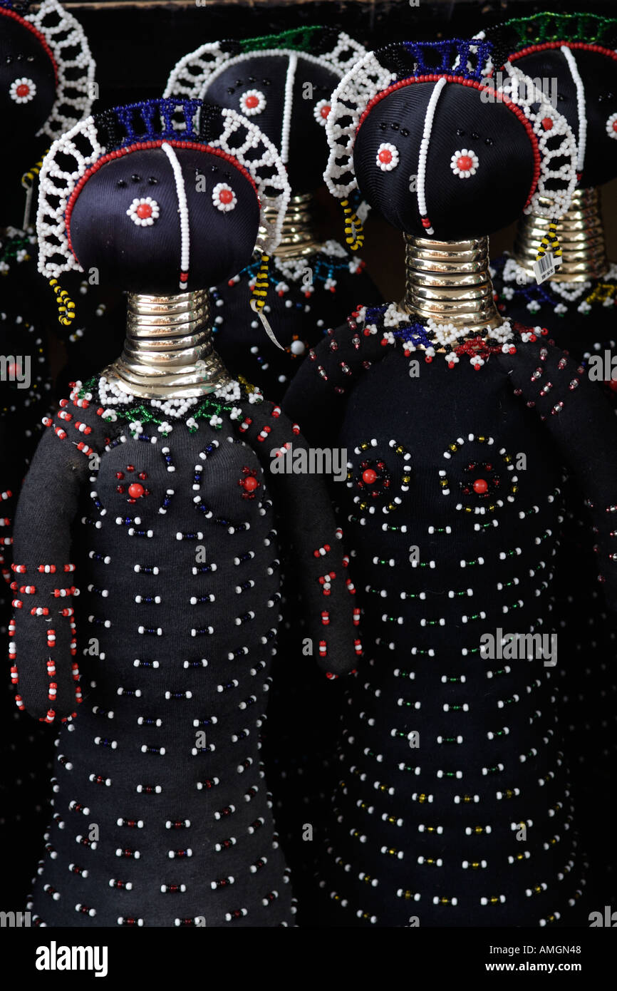 Vertical Group of African Ndebele dolls South Africa Stock Photo Alamy
