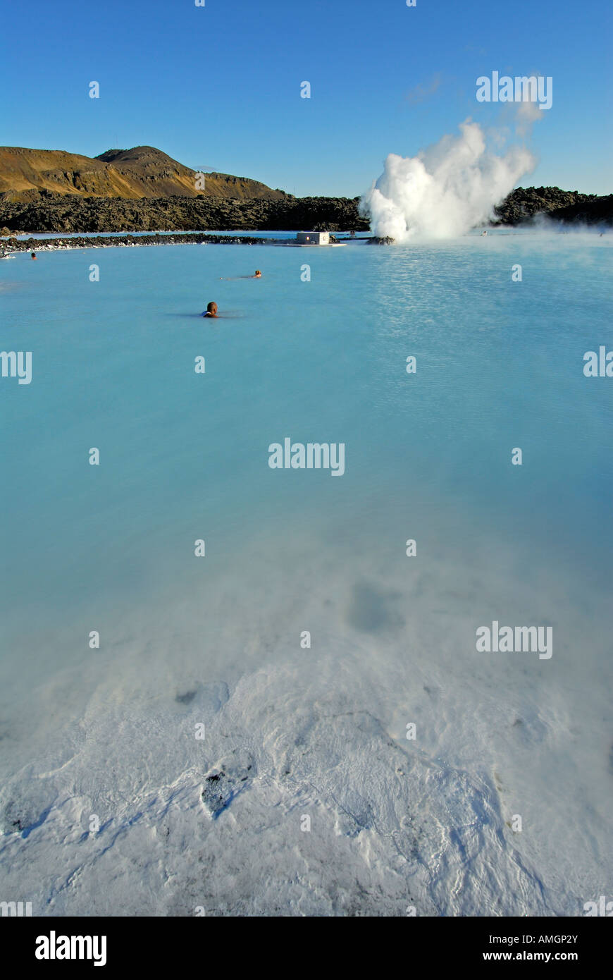 Landscape of Blue Lagoon Iceland Stock Photo - Alamy