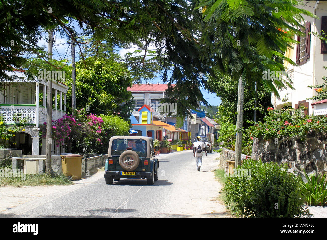 Known for restaurants and fine dining main street Grand Case French St